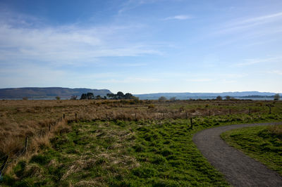 Cycling along Loch Leven's Scottish shoreline