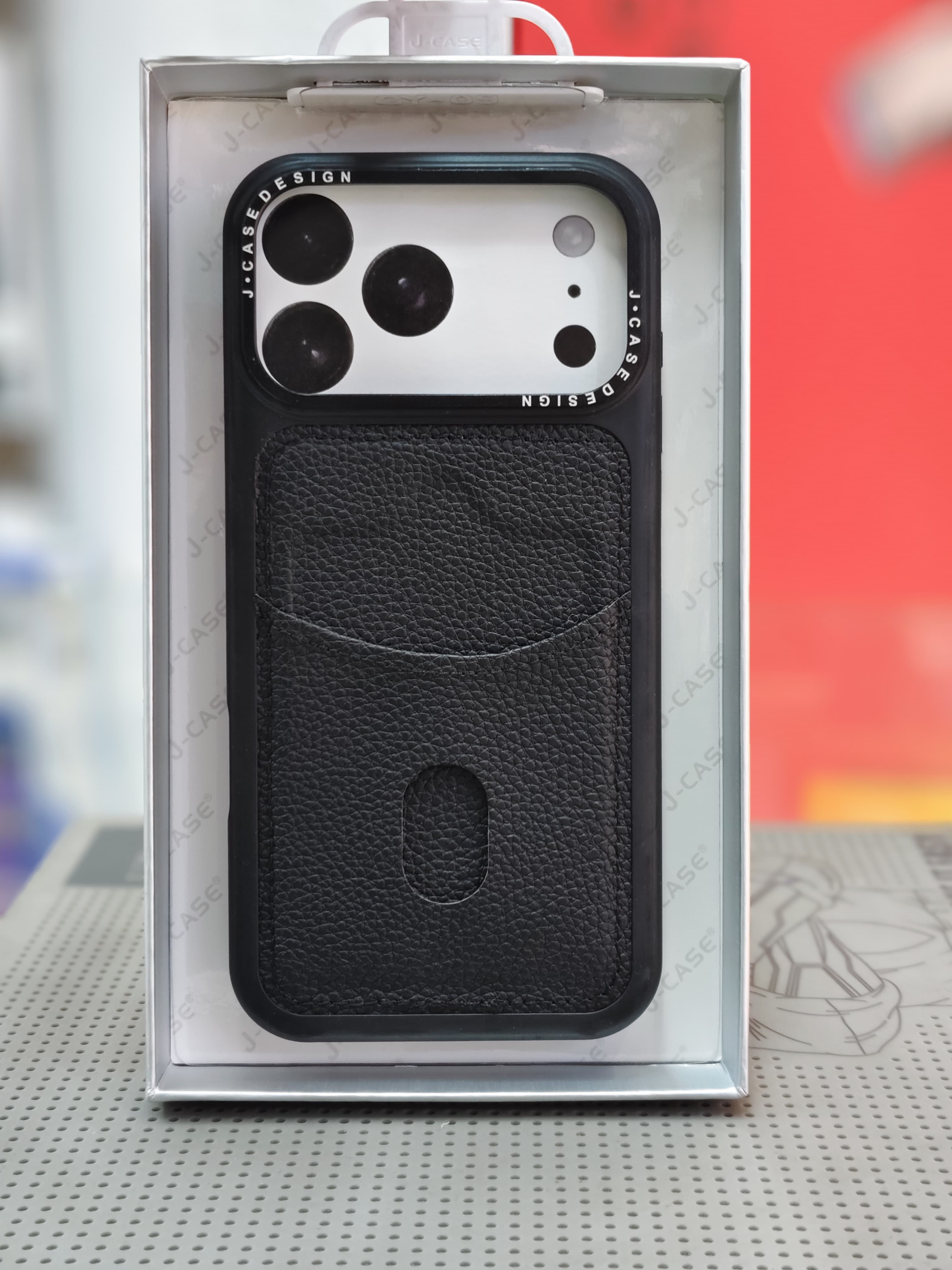 Black Leather MagSafe Phone Case