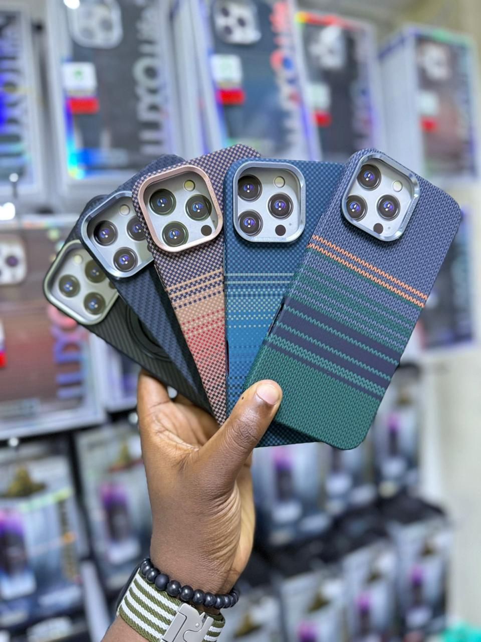 Assorted Striped Phone Case Bundle