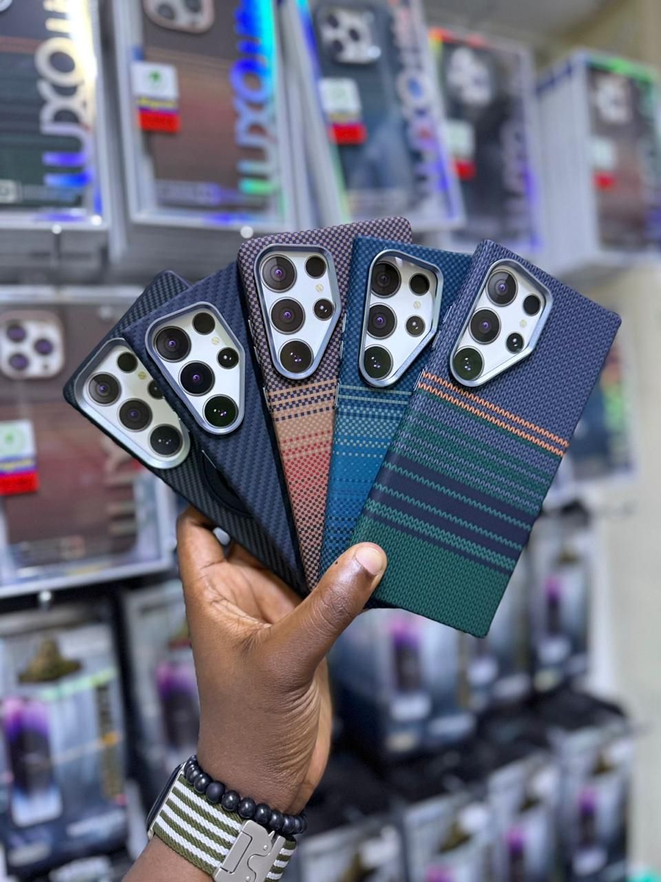 Assorted Striped Phone Case Bundle 2