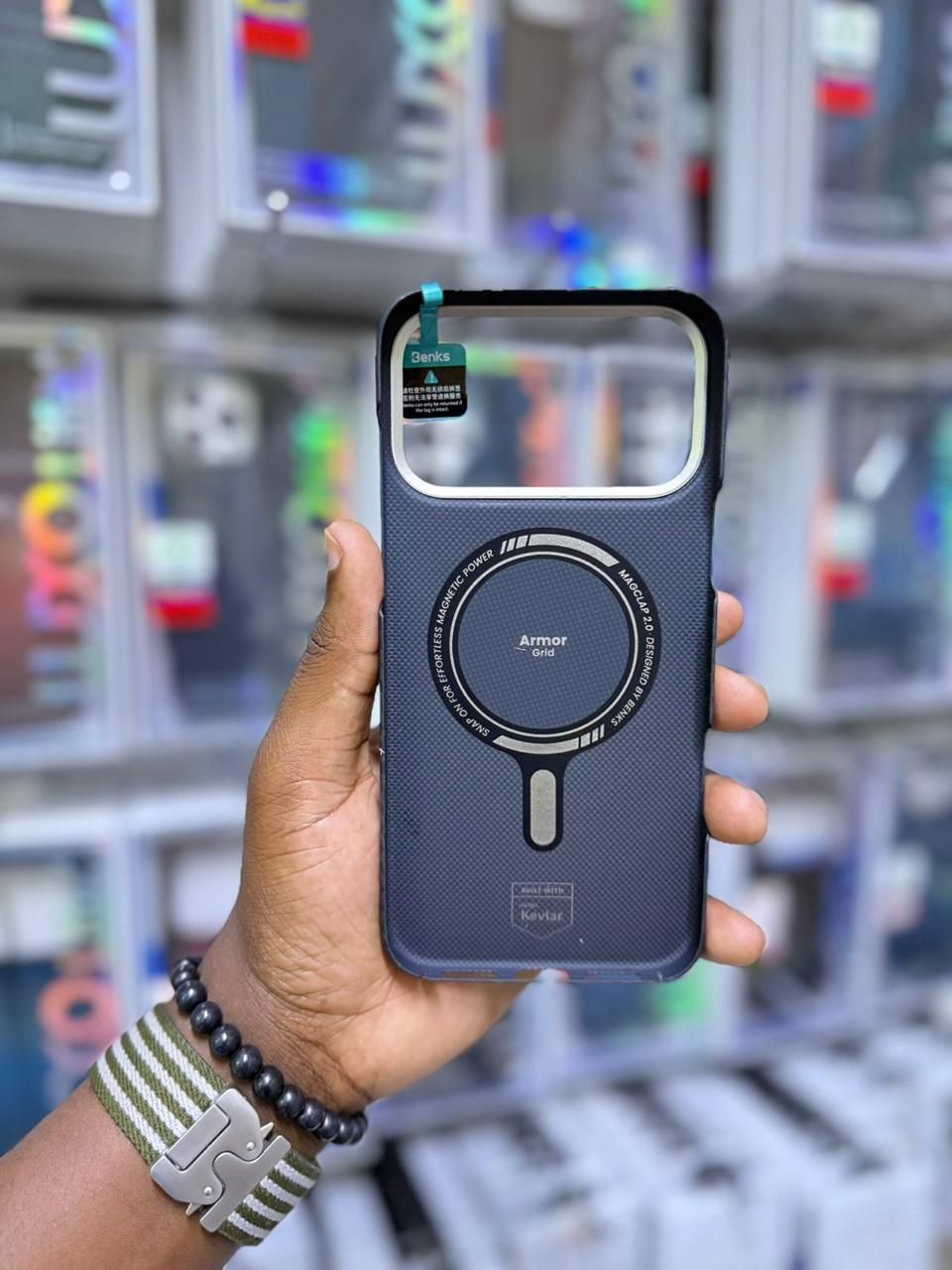 Blue Ring Holder Phone Case