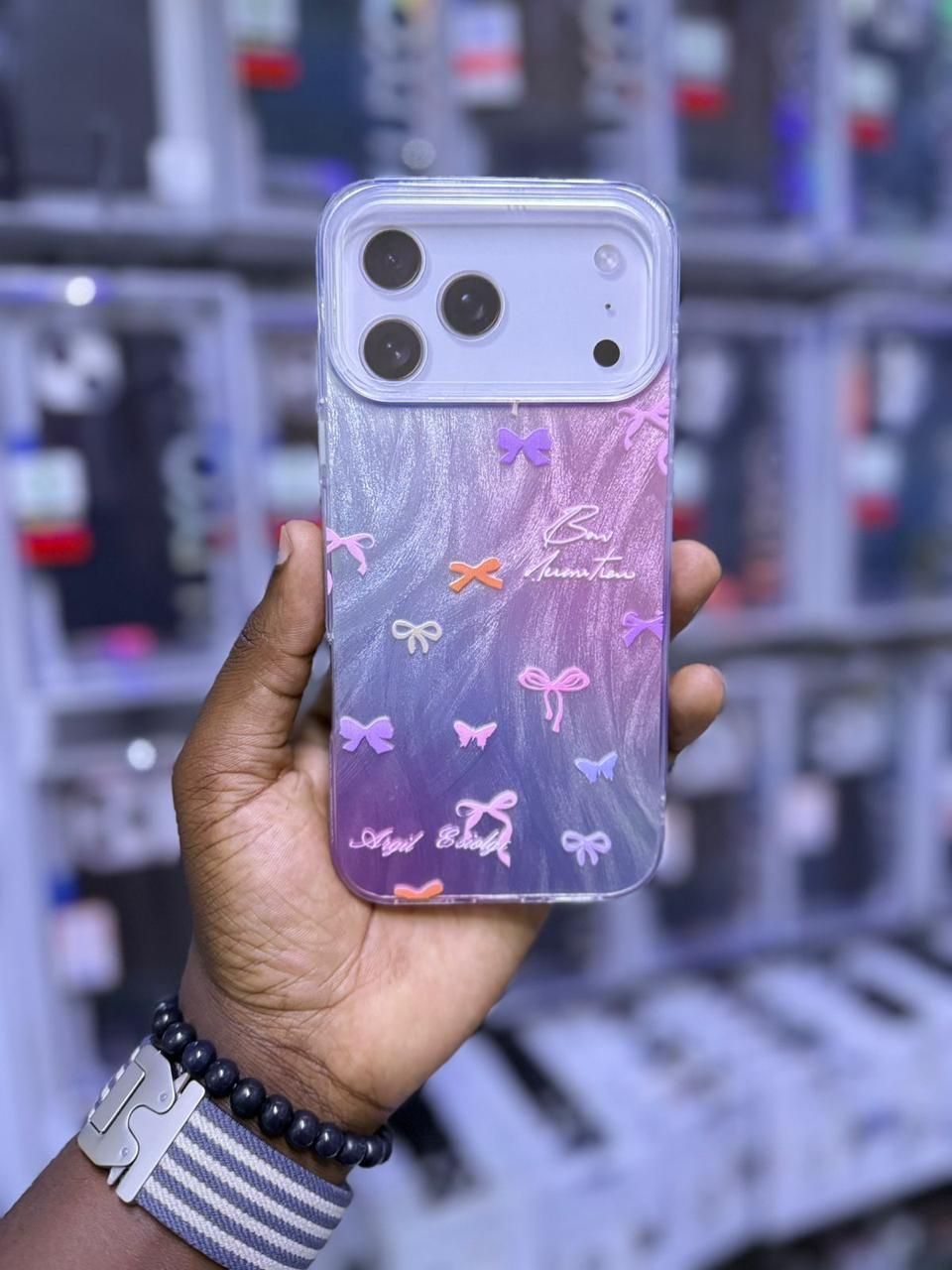 Purple Bow Phone Case