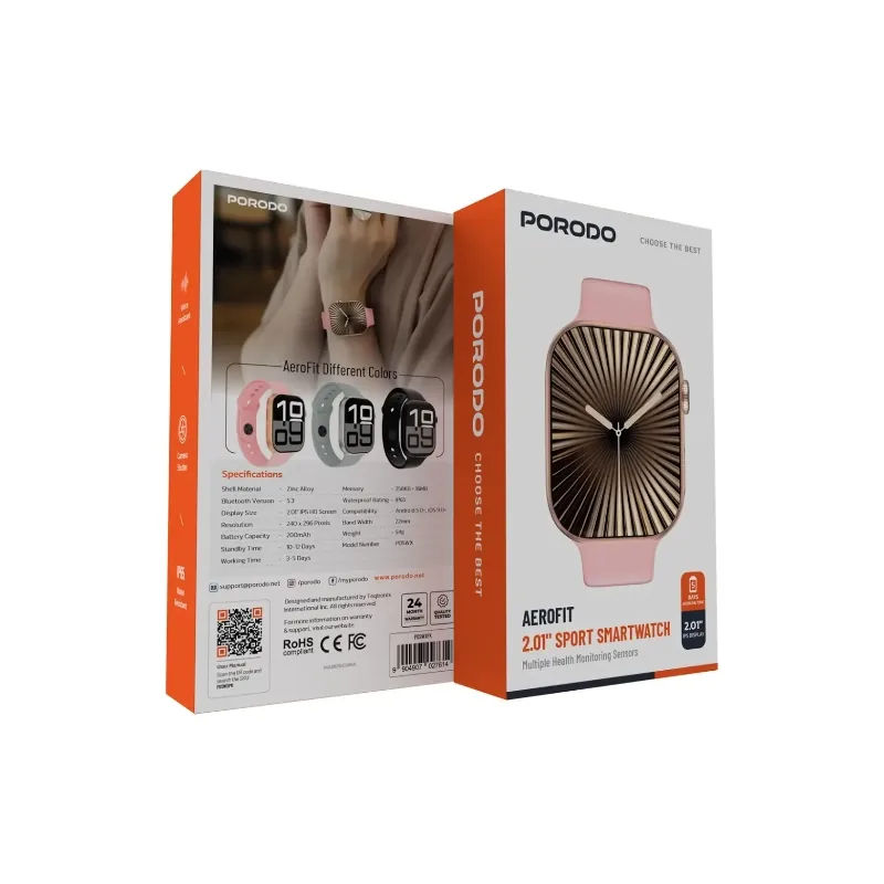 Porodo Aerofit 2 01 Inch Sport Smart Watch
