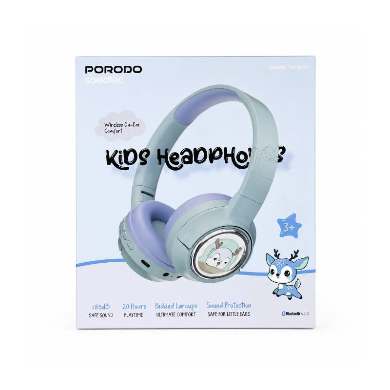 Porodo Soundtec Moose Wireless Kids Headphone