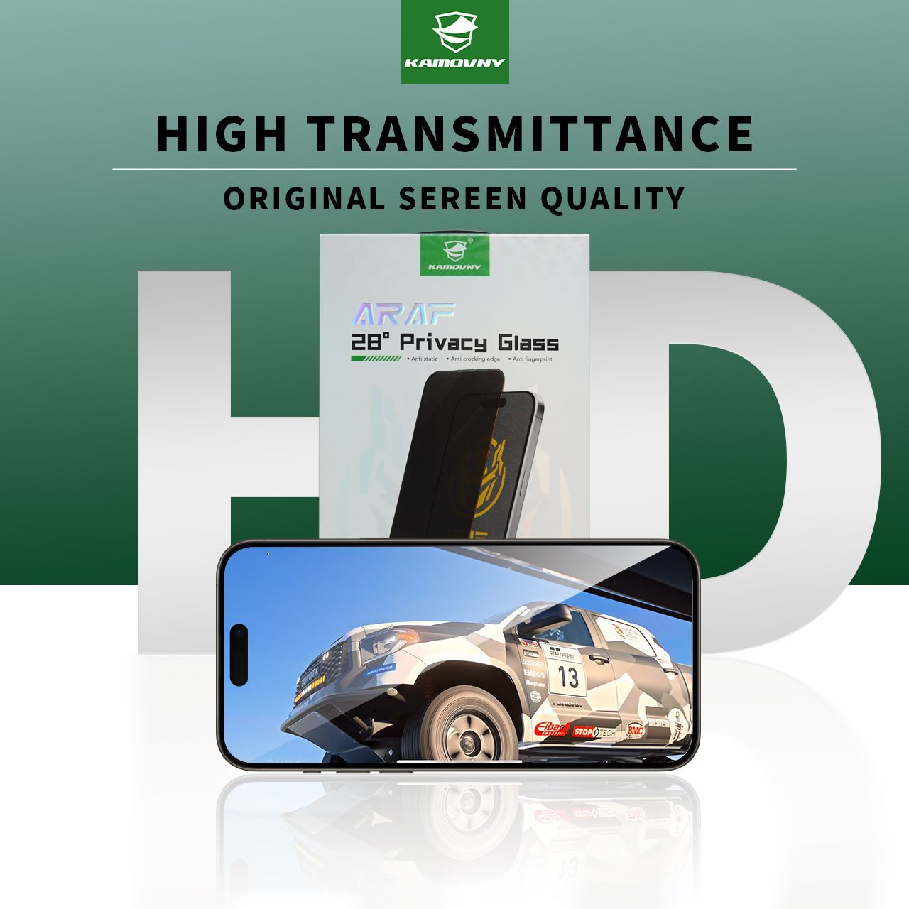 ARAF 28° Privacy Tempered Glass