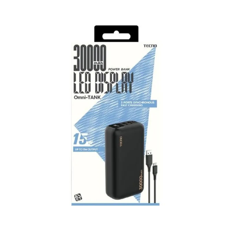 Tecno Omni Tank Powerbank 30,000mAh a