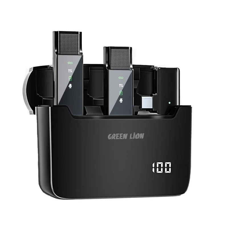 Green Lion 2-n-1 Digital Display Microphone Type-C image