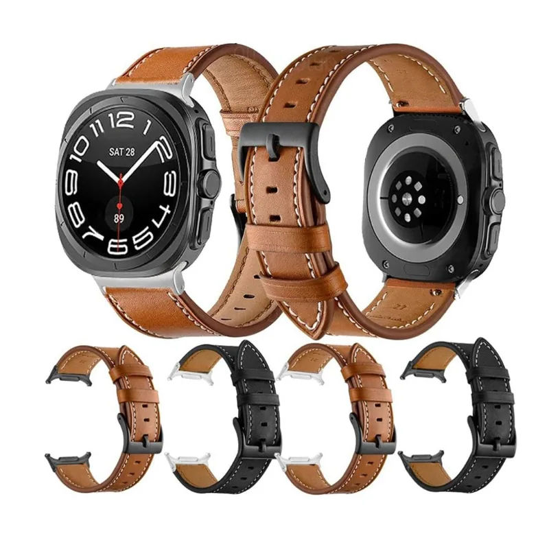 Samsung Galaxy Watch Ultra Buckled Leather Strap