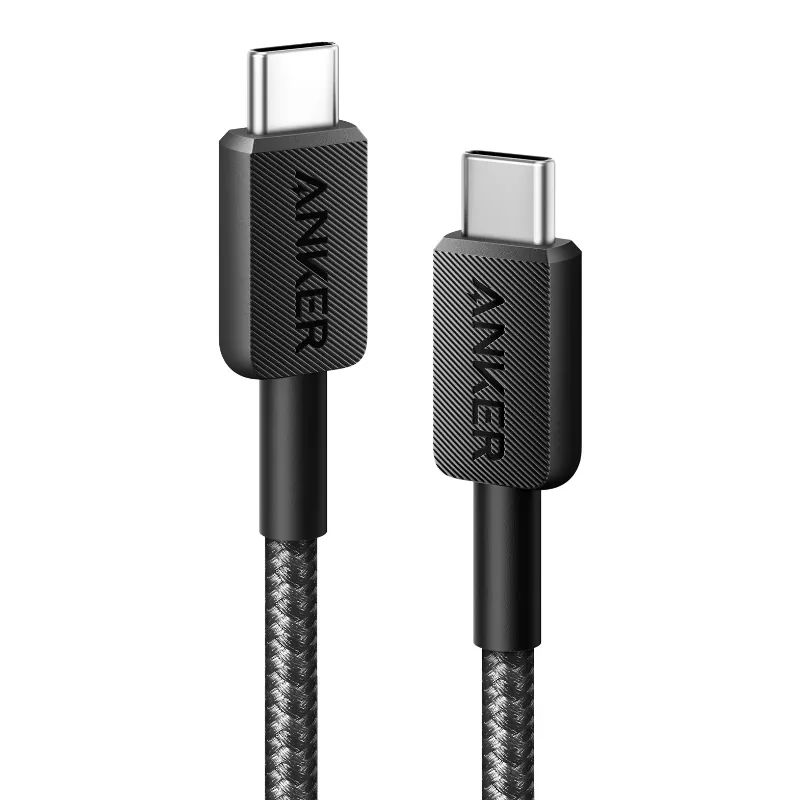 Anker 322 USB-C to USB-C 60W Cable (3ft, Nylon Braided) a