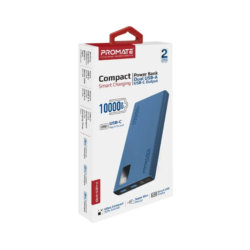 Promate Bolt 10Pro 10000Mah Power Bank