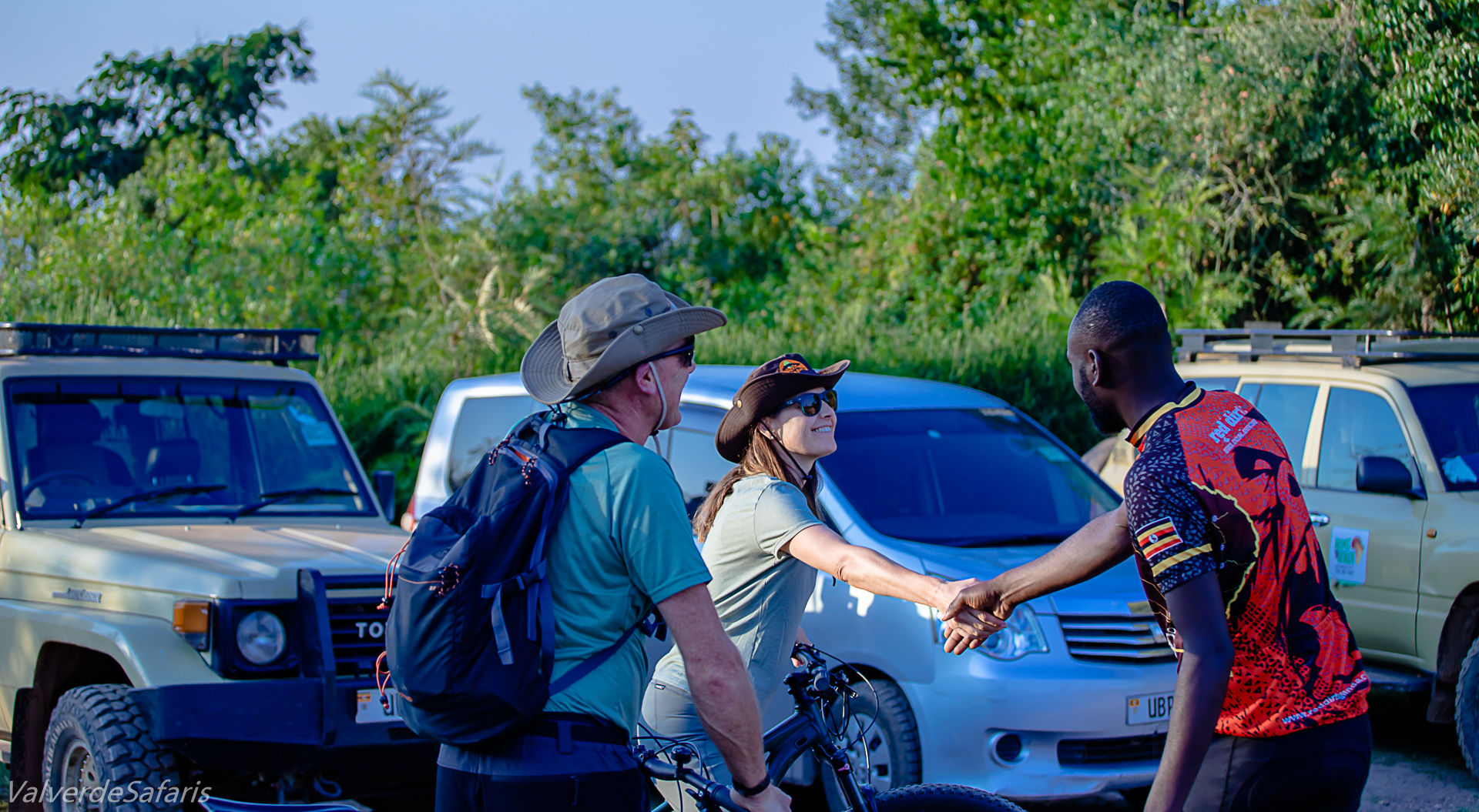 Wildlife ranger giving a morning gorilla trekking briefing to tourists in Uganda