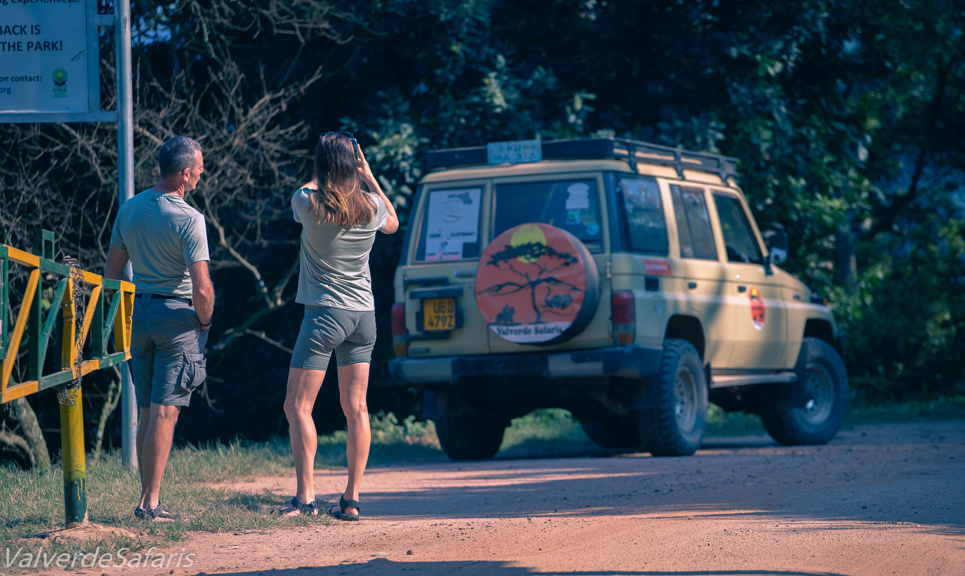 Toyota Land Cruiser safari vehicle on a Uganda safari