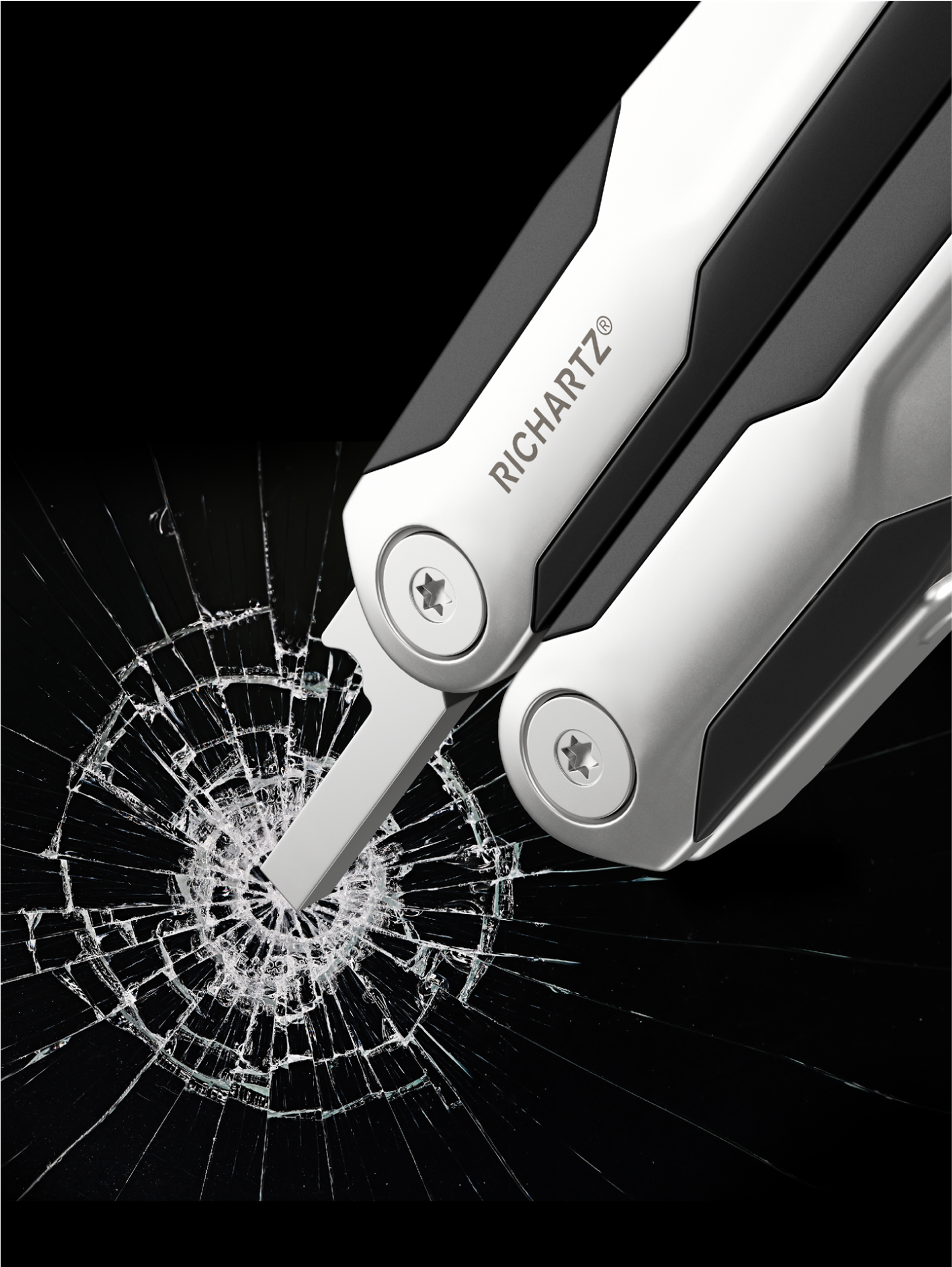 Multitool s kleštěmi a sadou šroubovacích bitů — Detail