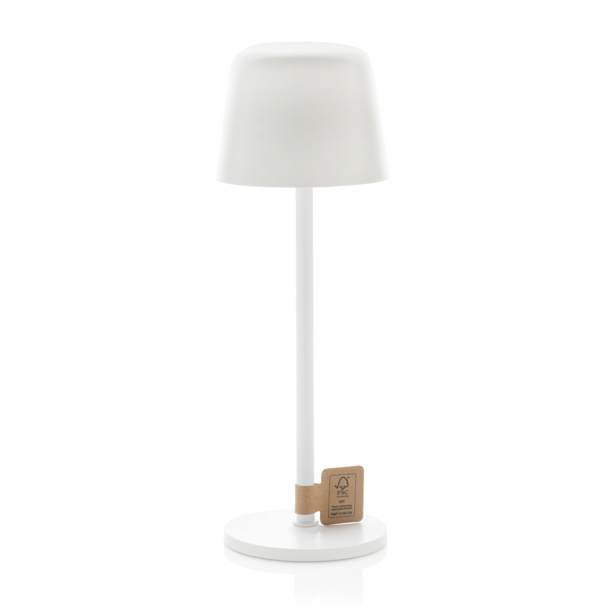USB dobíjitelná stolní lampa Zenic z RCS recykl. plastu — Detail