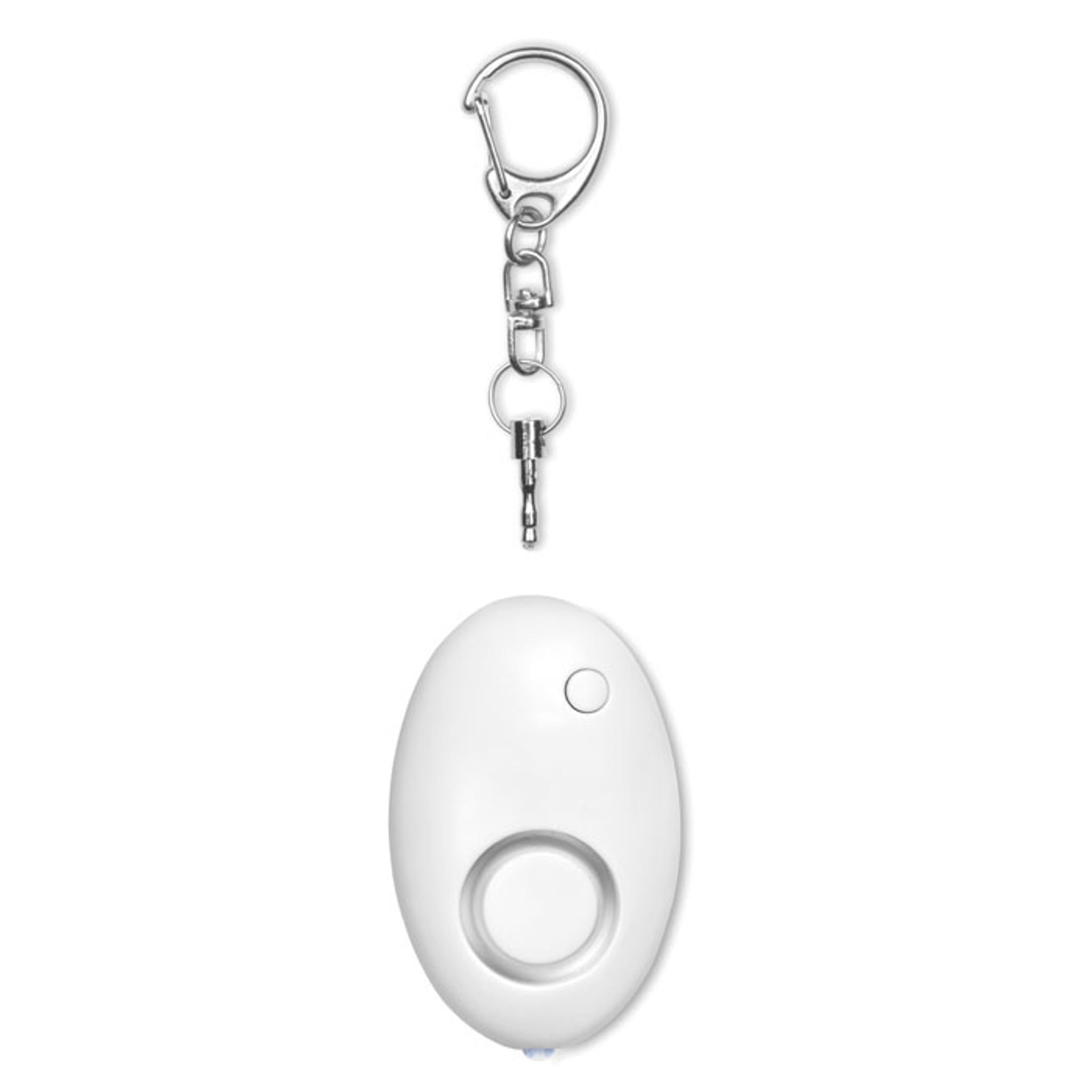 Osobní mini alarm s LED svítilnou — Shora