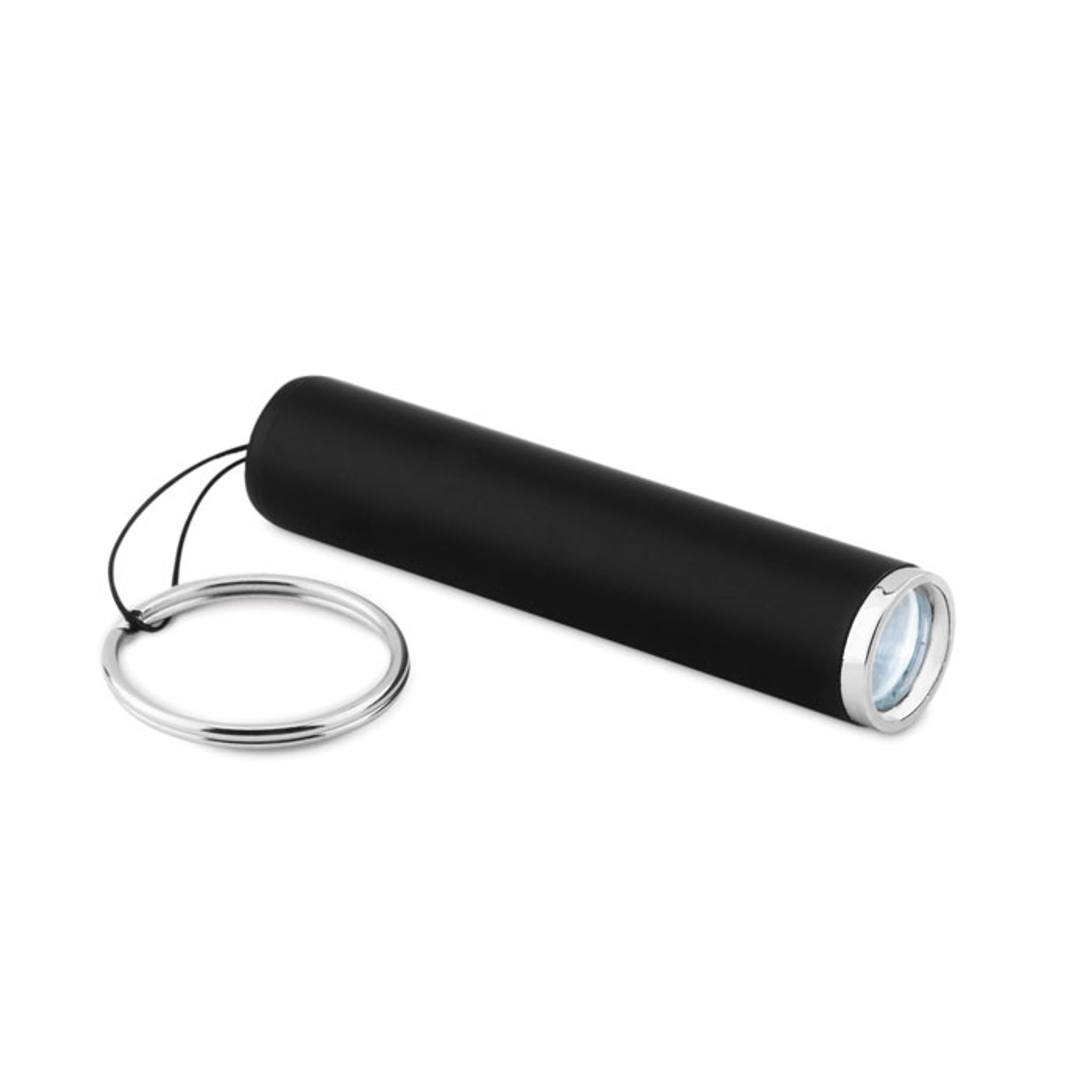 Kapesní LED svítilna s kroužkem na klíče — Z boku
