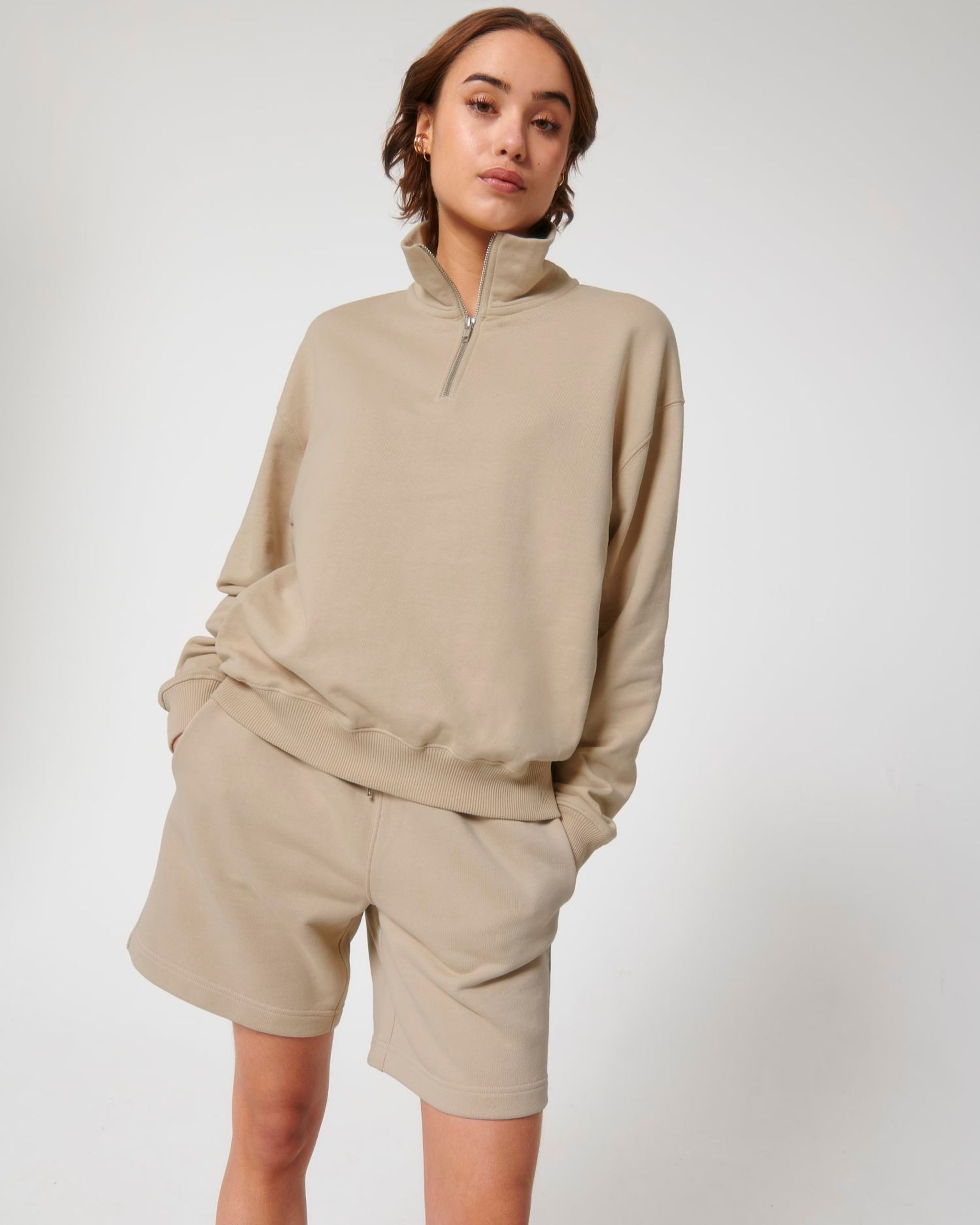 Stanley/Stella quarter zip mikina — Na postavě