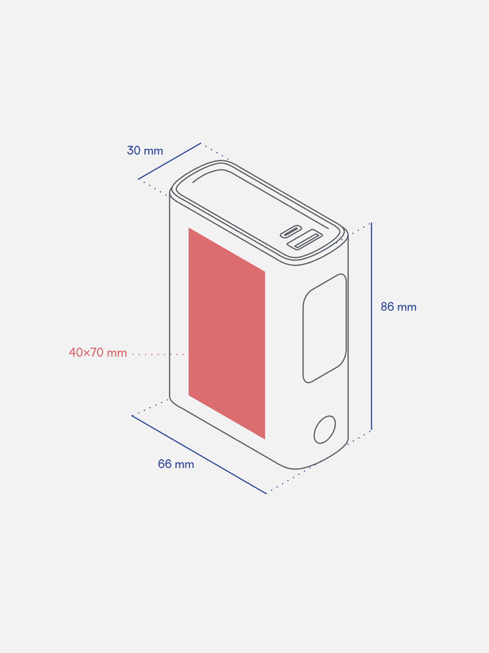 Powerbanka Bolt, 10 000 mAh — Detail