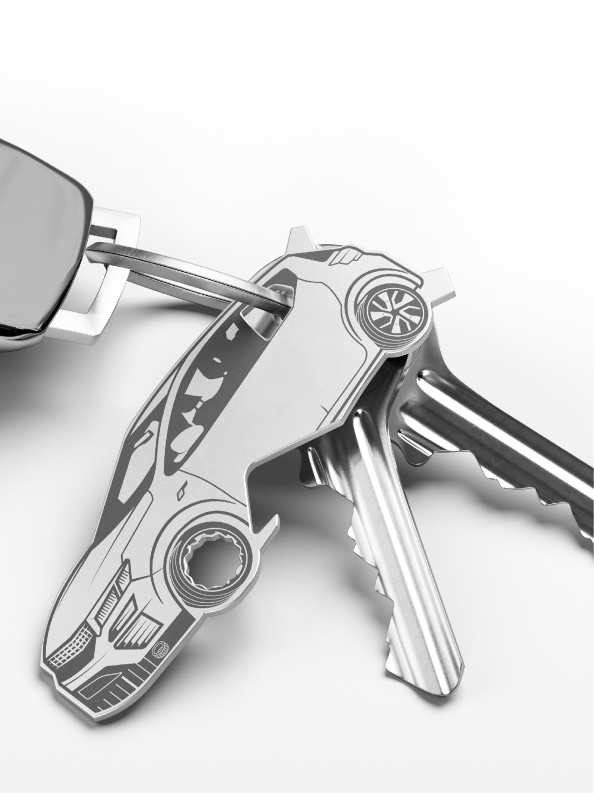 Multitool ve tvaru auta — Detail