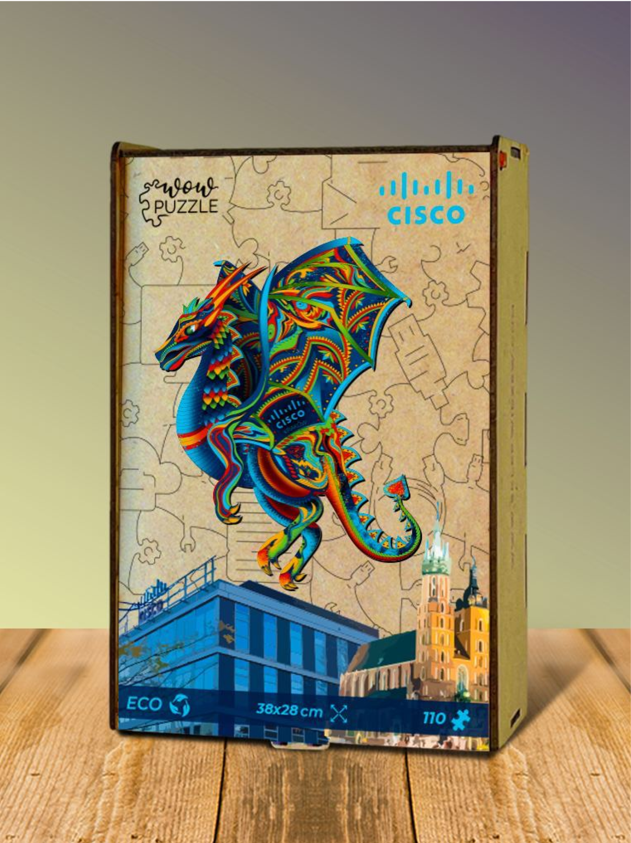Dřevěné puzzle A5 — Detail
