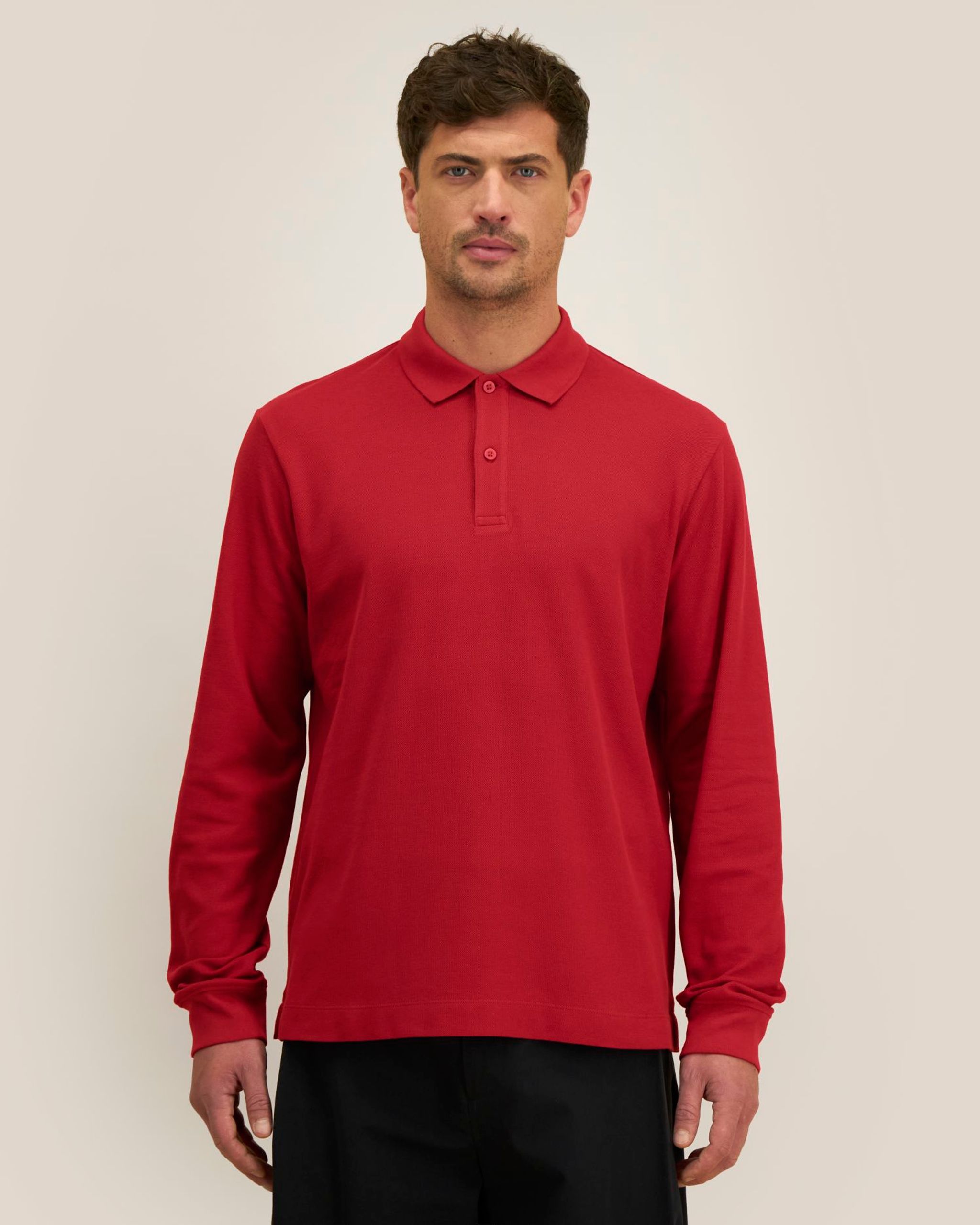 Stanley/Stella polo tričko s dlouhým rukávem — Na postavě