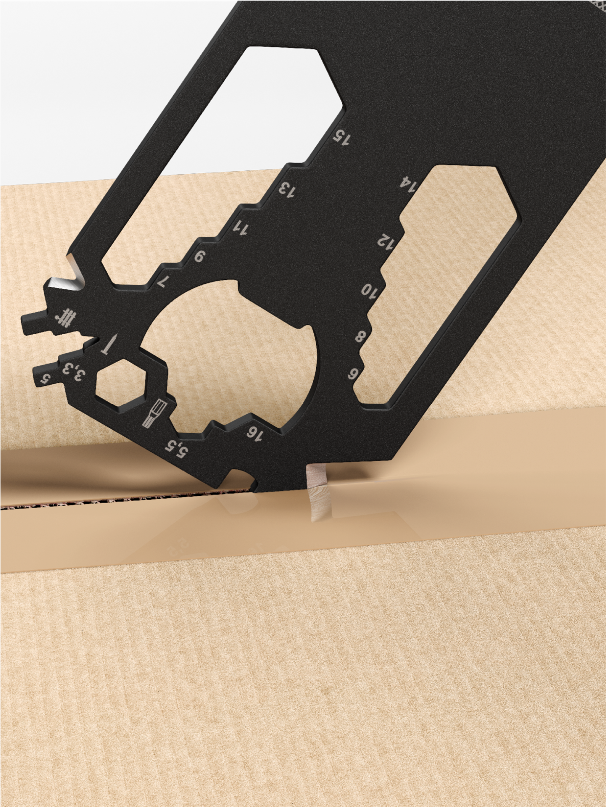 Kapesní multitool ve tvaru karty — Detail