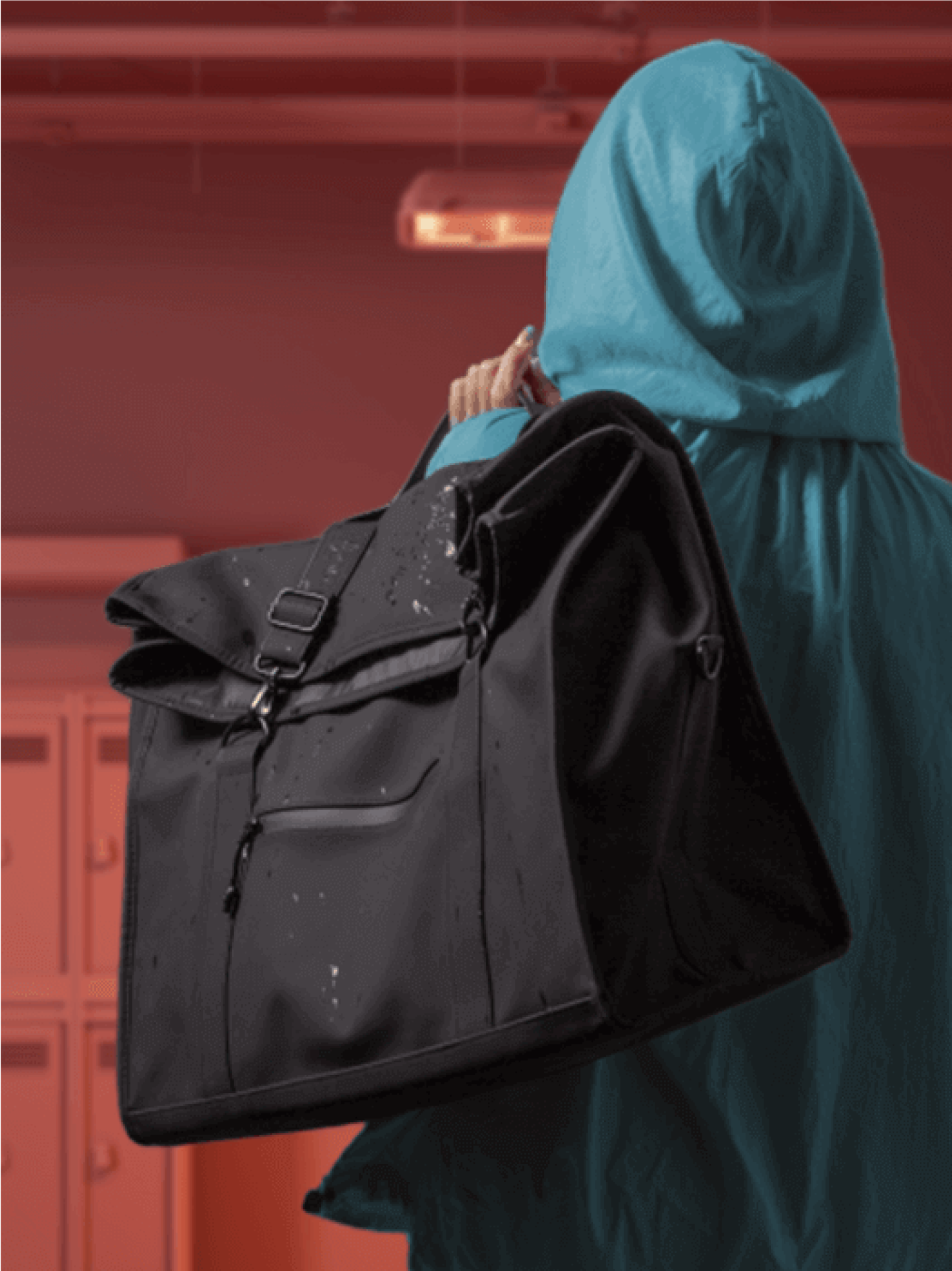 Nepromokavý duffel bag z PU — Detail