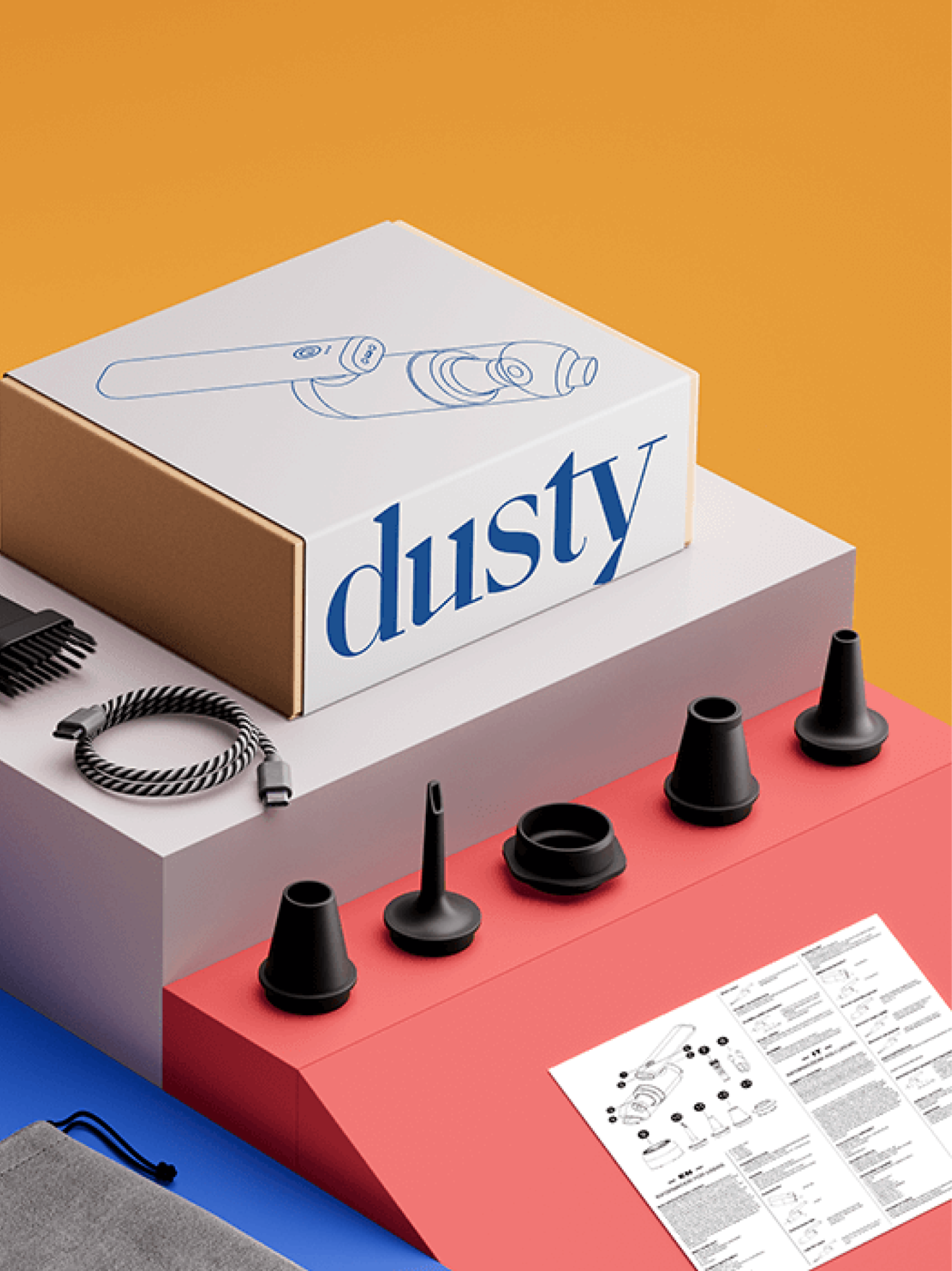 2v1: Vysavač a kompresor Dusty — Detail