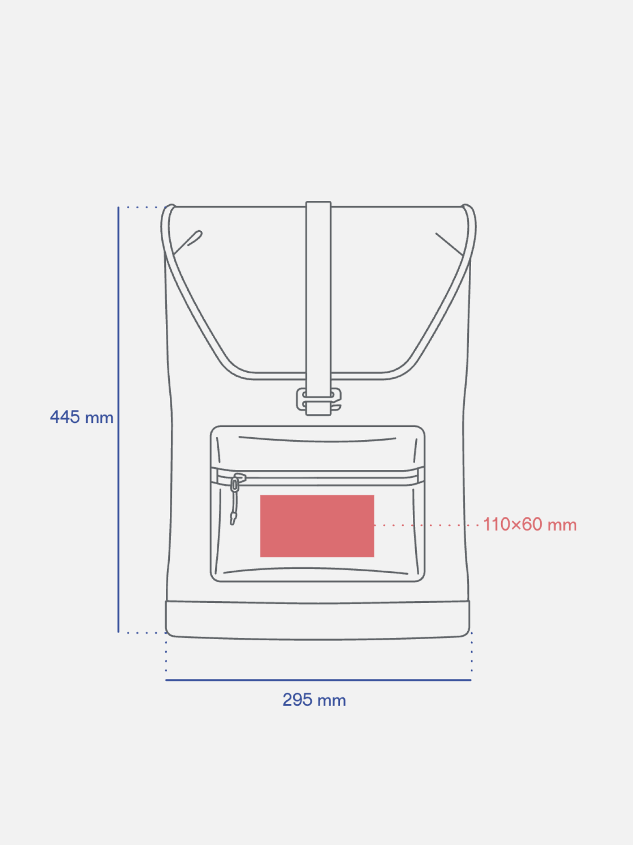 Městský batoh Brook — Detail