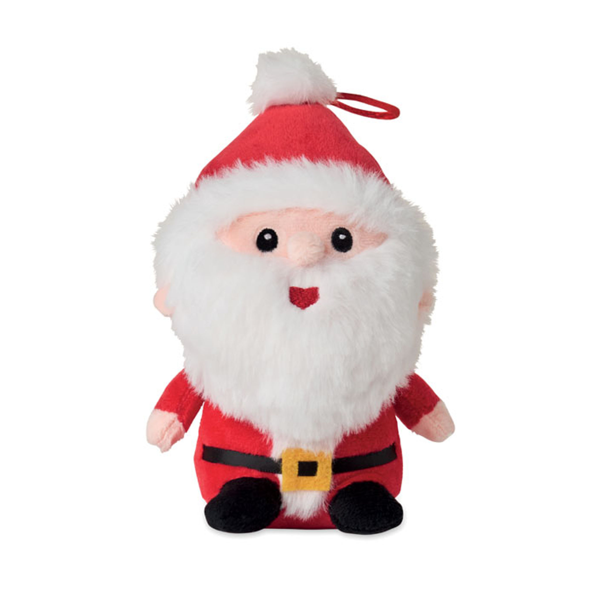 Plyšový Santa z měkkého polyesteru — Záda