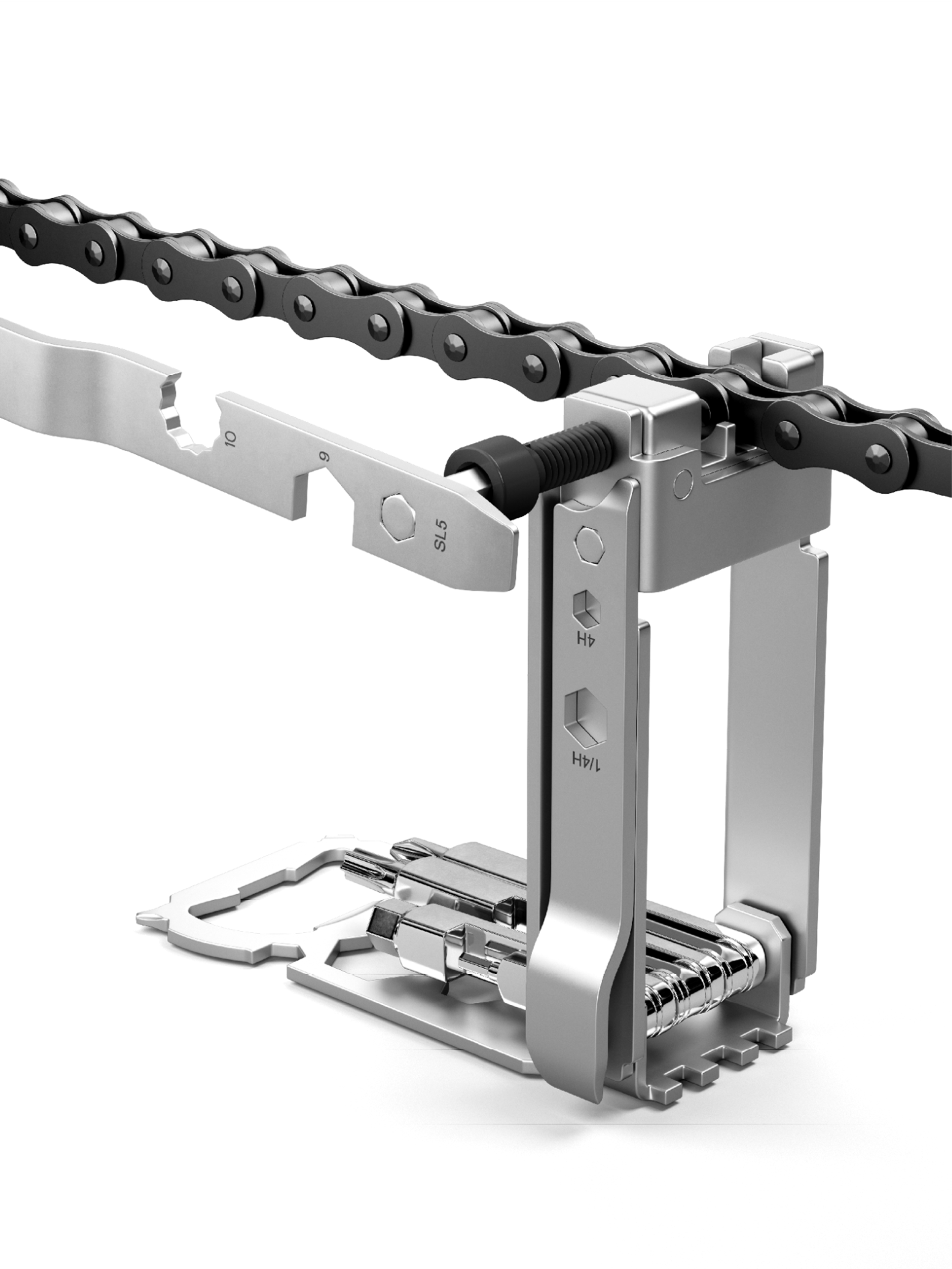 Multitool na opravu jízdního kola — Detail
