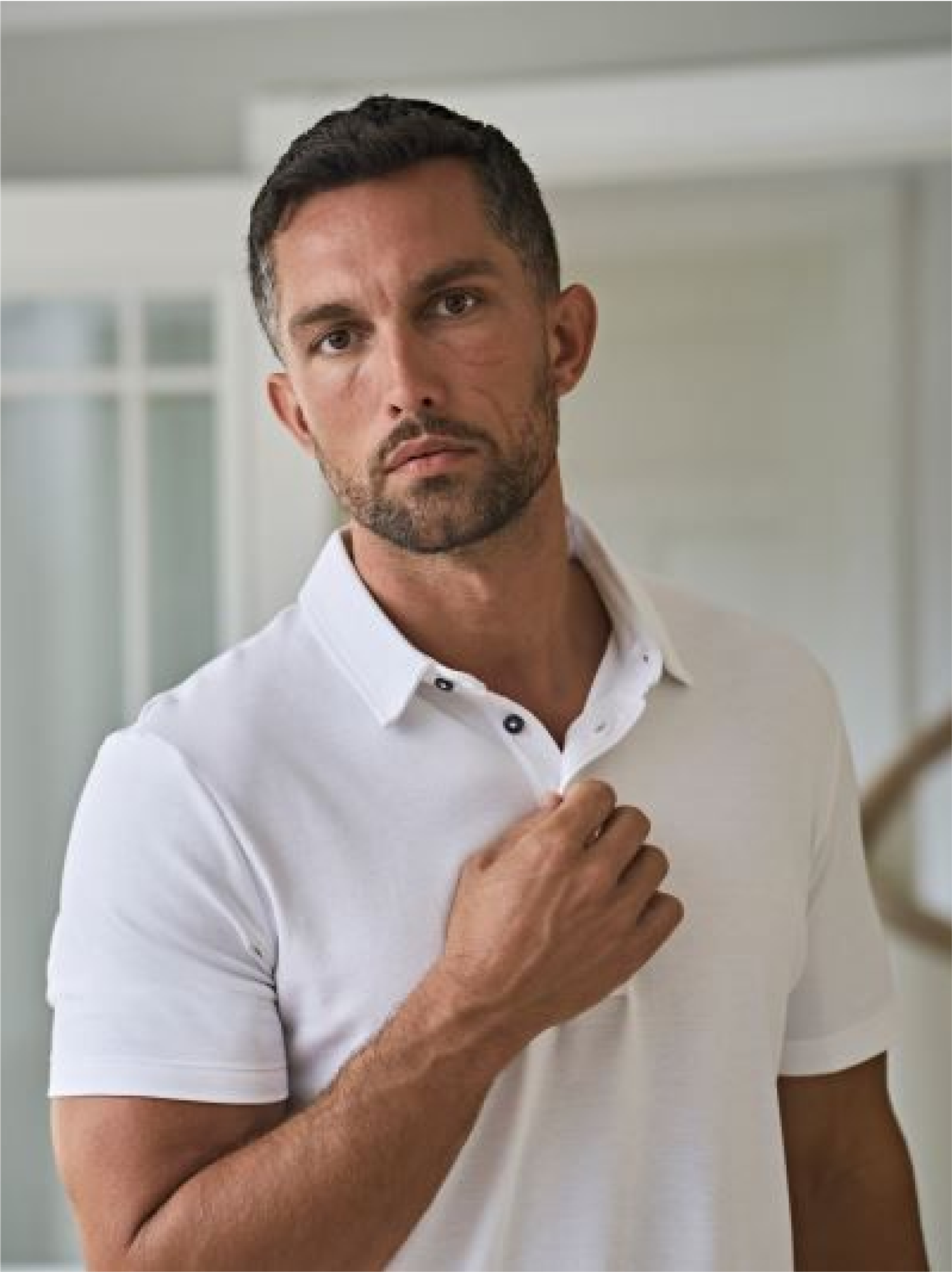Pánské polo tričko Single Jersey — Detail