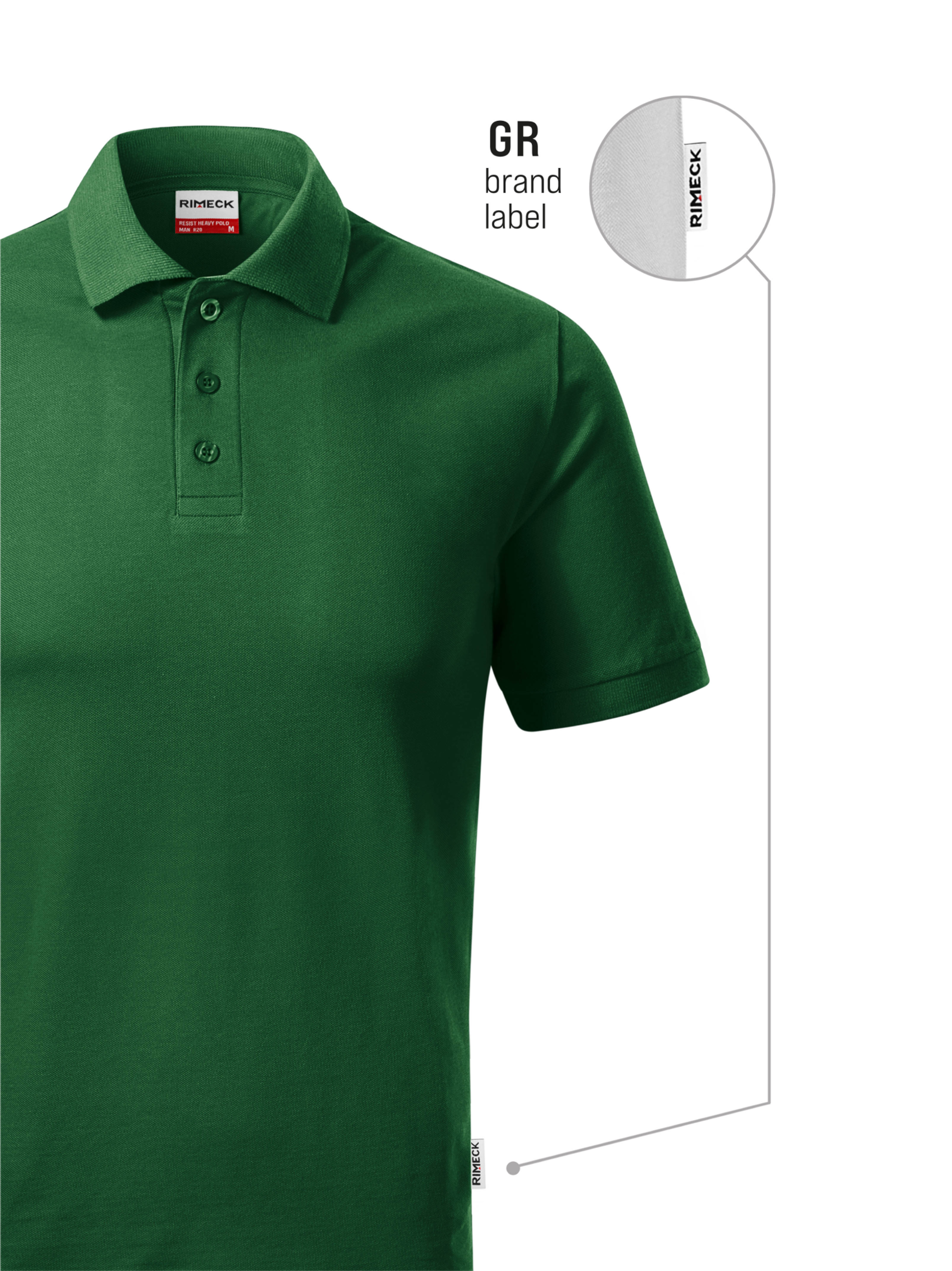 Pánské piqué polo tričko klasické — Detail