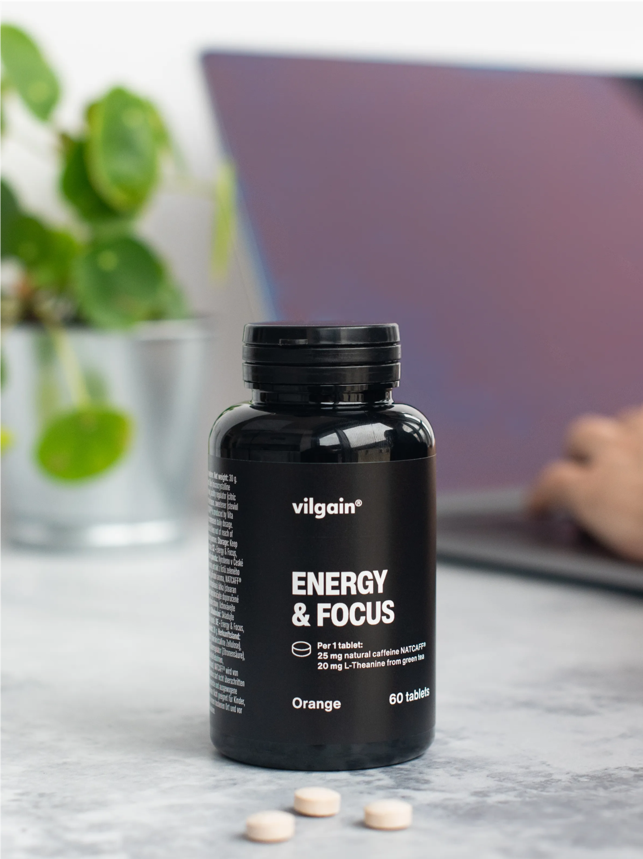 Vilgain Energy & Focus Tabs ⁠–⁠ Pomeranč — Detail