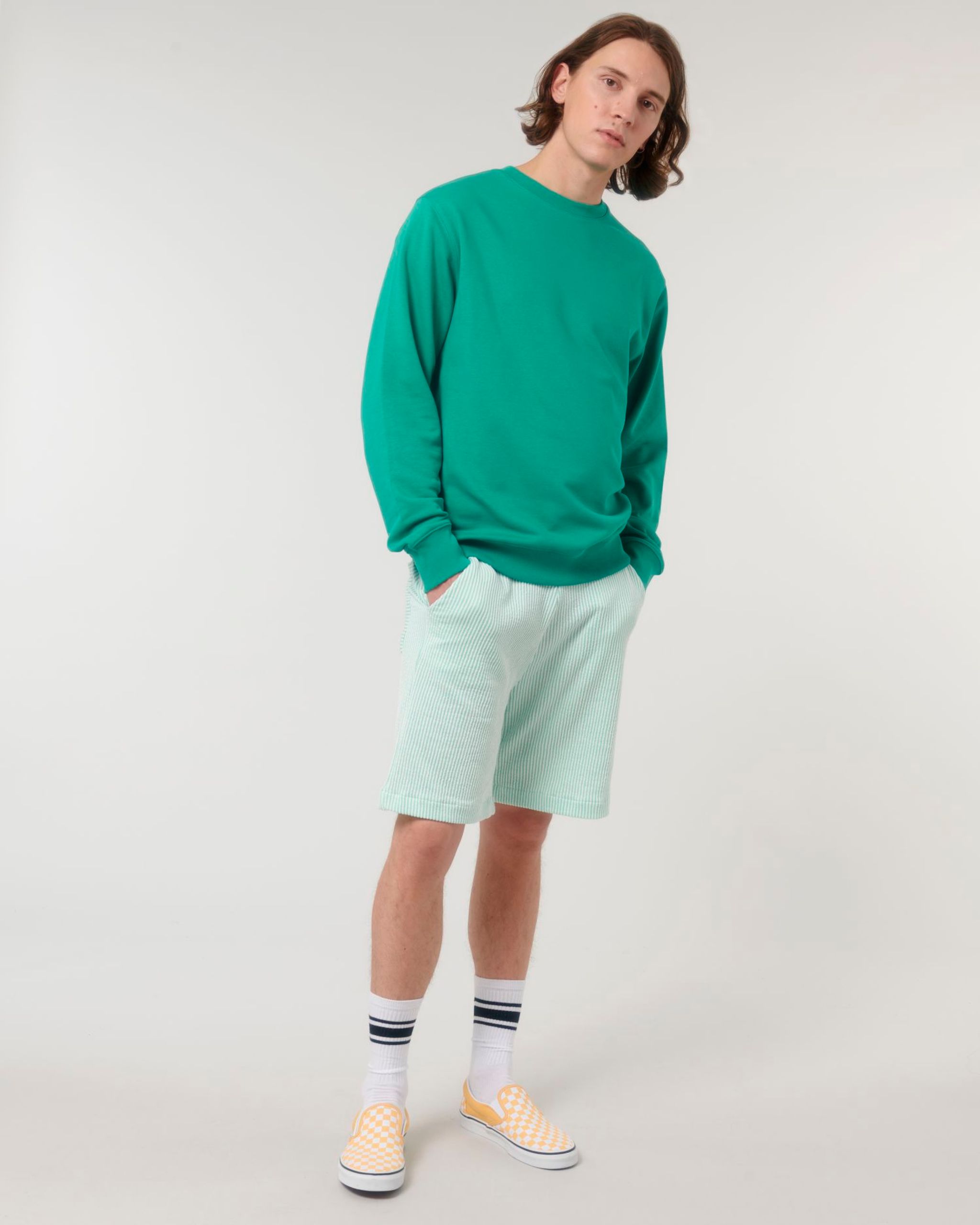 Stanley/Stella lehká crewneck mikina — Na postavě