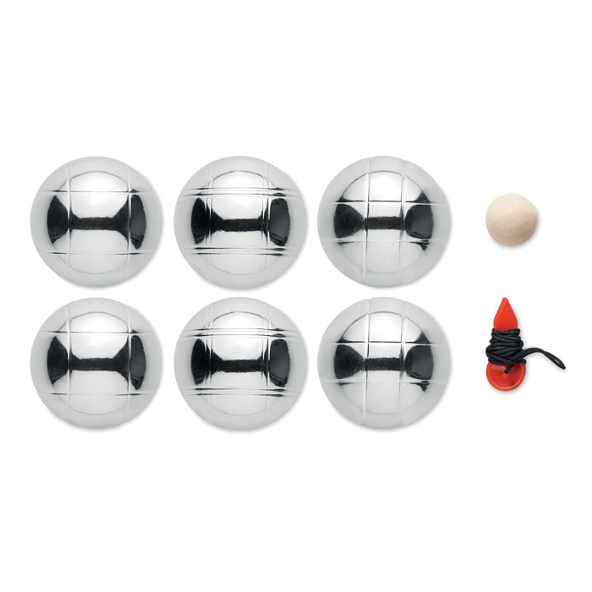 Kovový set na pétanque v polyesterovém pouzdře — Otevřené