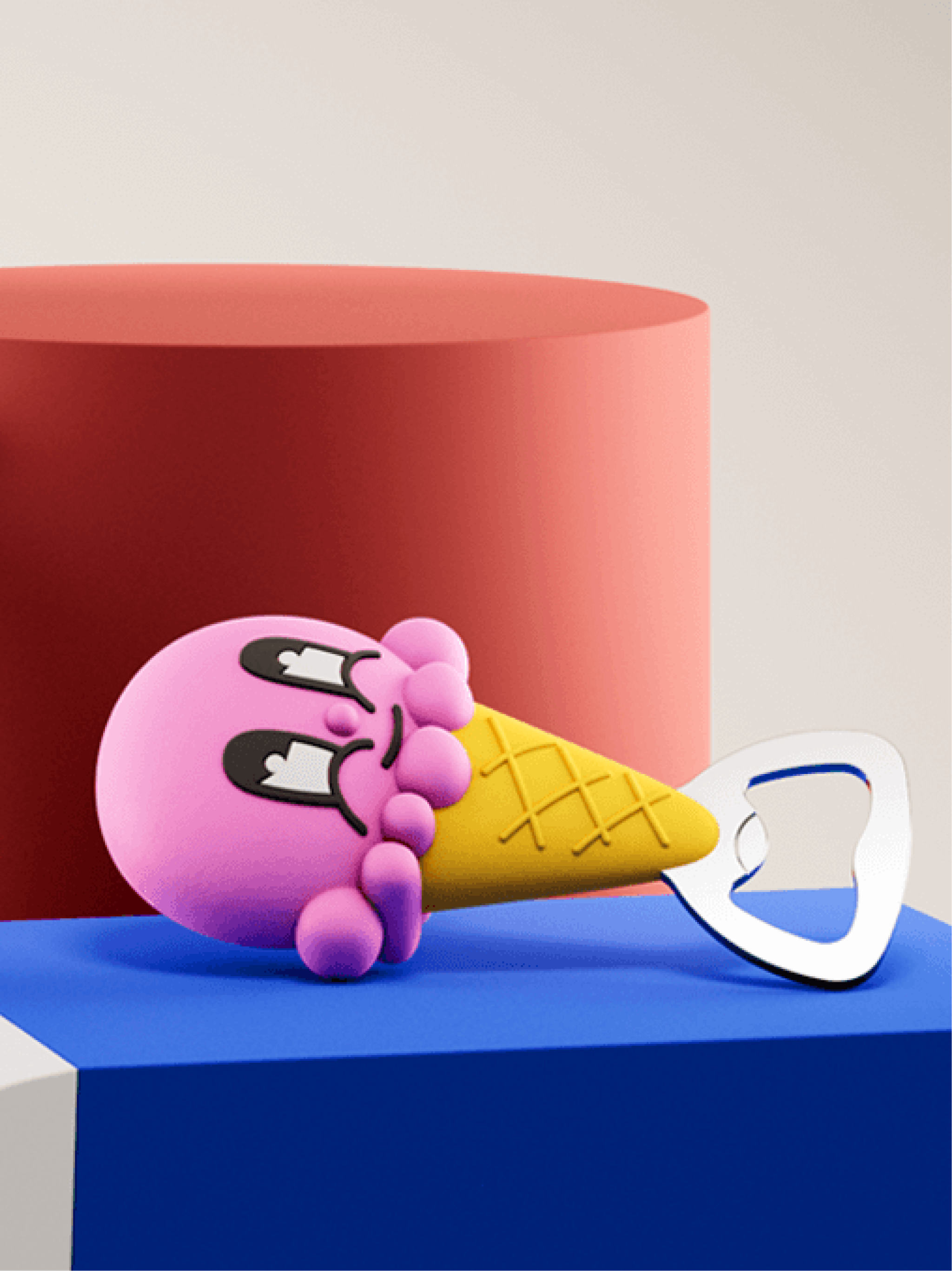 3D Otvírák na lahve — Detail