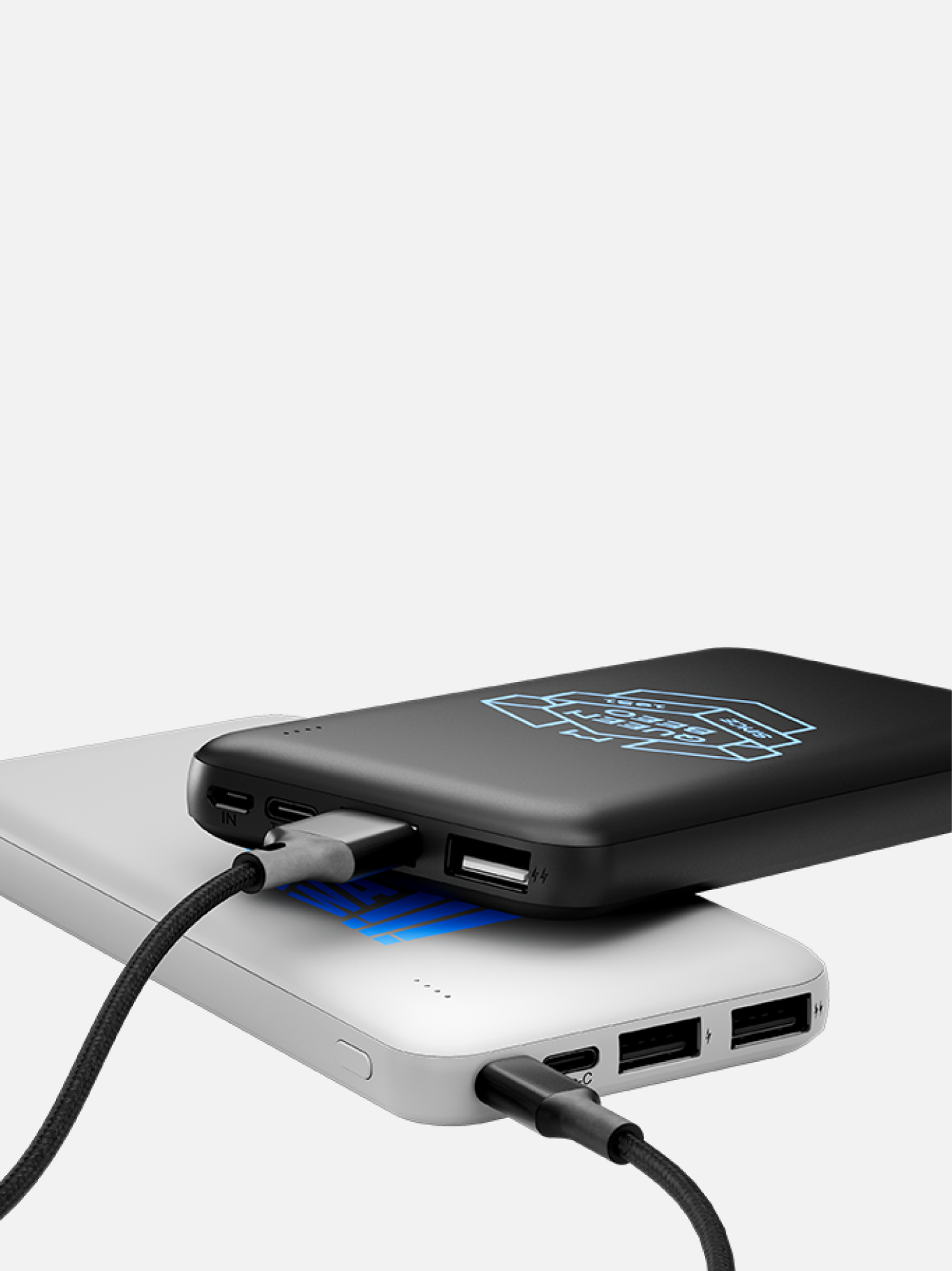 Powerbanka Slate z RPET, 10 000 mAh — Detail