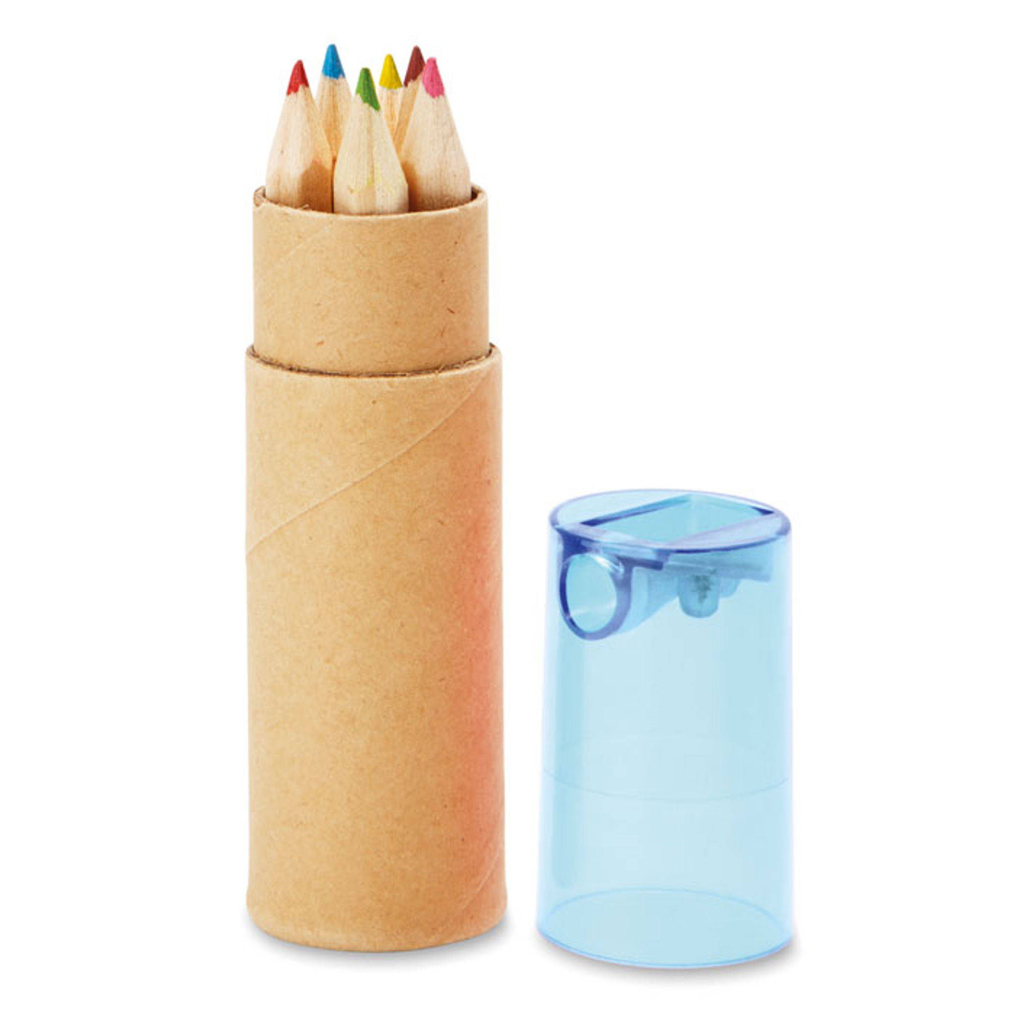 Pastelky v tubusu z recyklovaného papíru — Záda