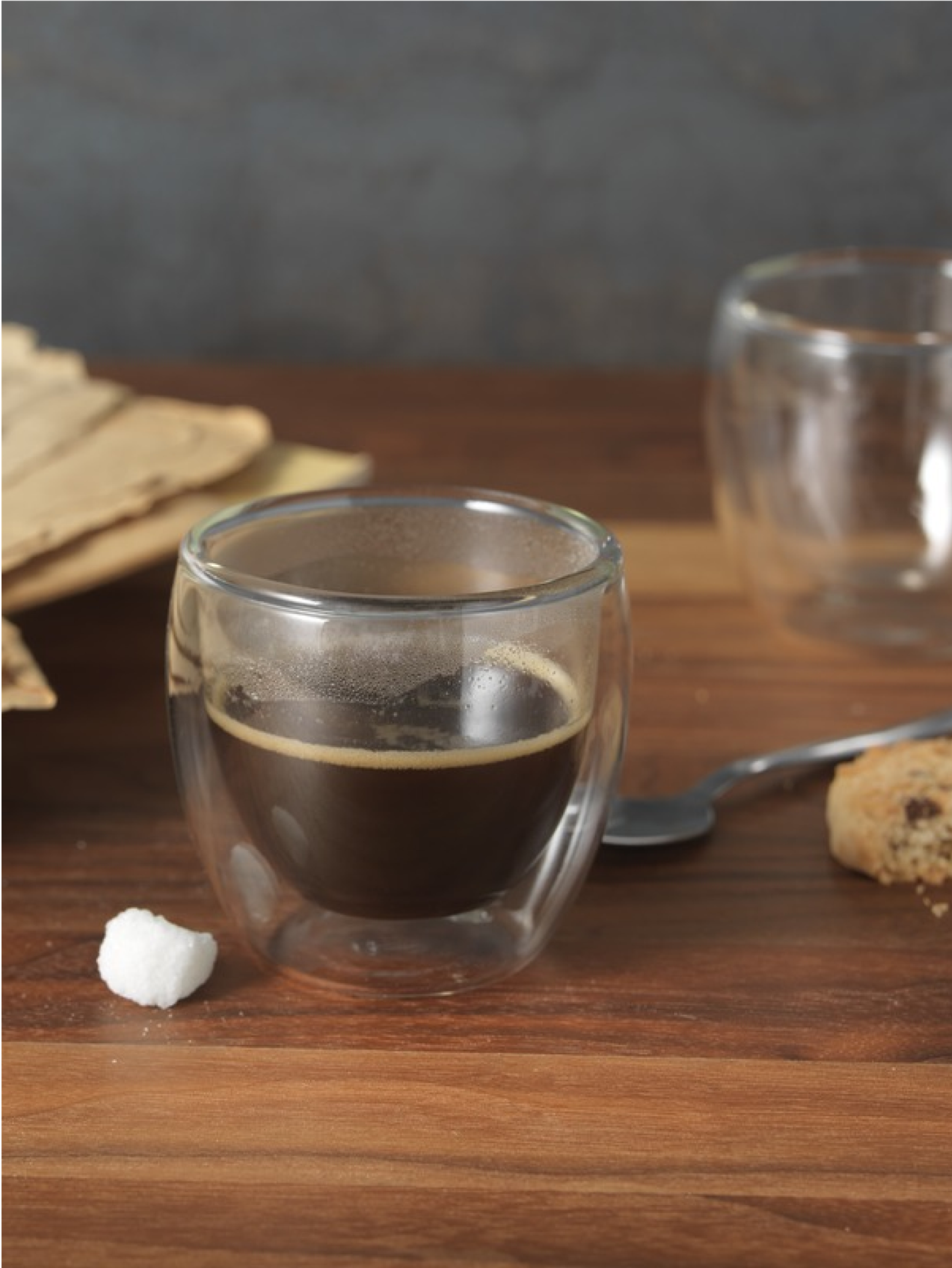 Skleněná sada na espresso — Detail