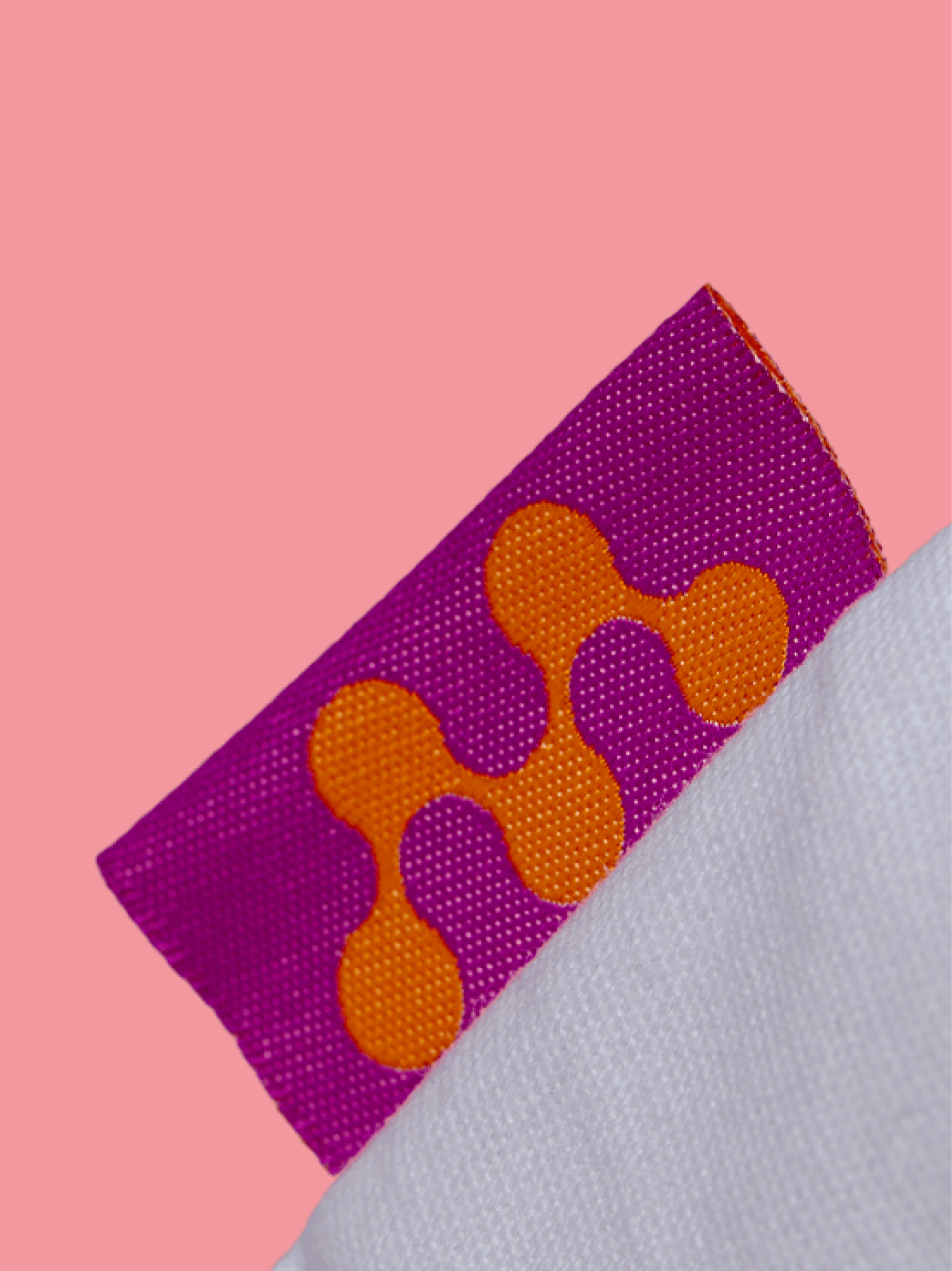 Bavlněná taška Jacquie Max s žakárovými uchy, 220 g/m² — Detail
