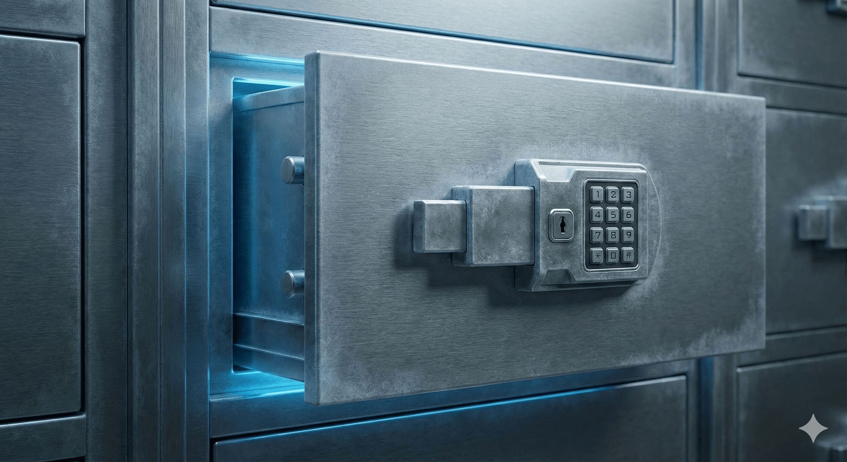 Secure vault infrastructure representing institutional custody and asset protection during kinetic recovery operations