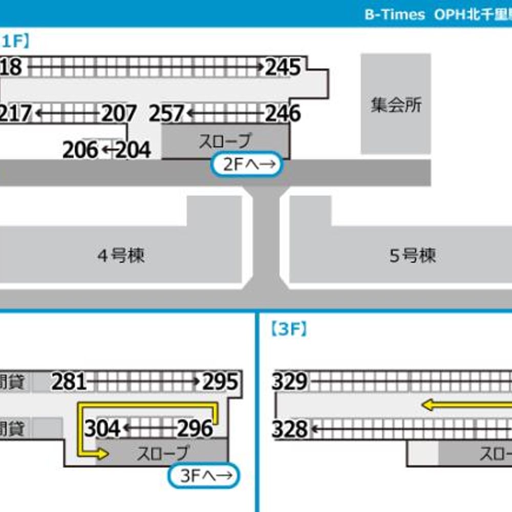 ＯＰＨ北千里駅前　4号棟北側Ｒ階駐車場:1