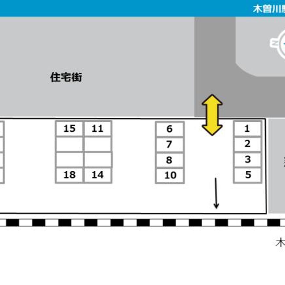 木曽川駅北月極駐車場:1