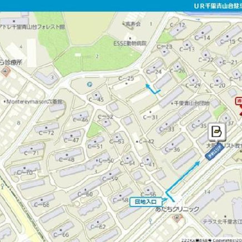 ＵＲ千里青山台団地駐車場:0