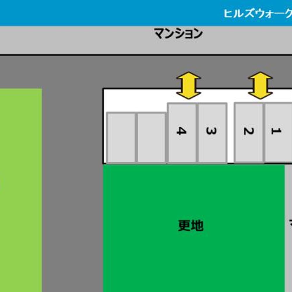 ヒルズウォーク裏駐車場:1