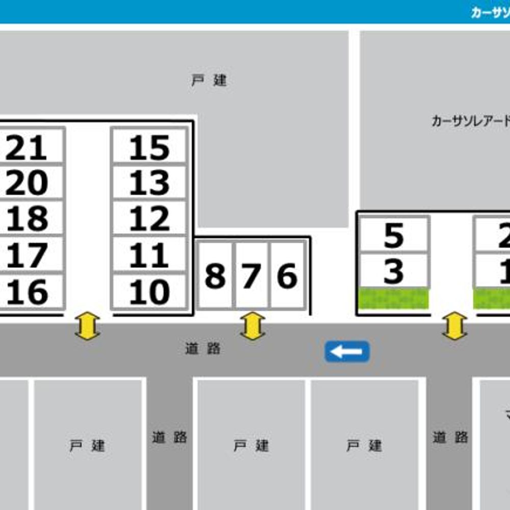 カーサソレアード駐車場:1