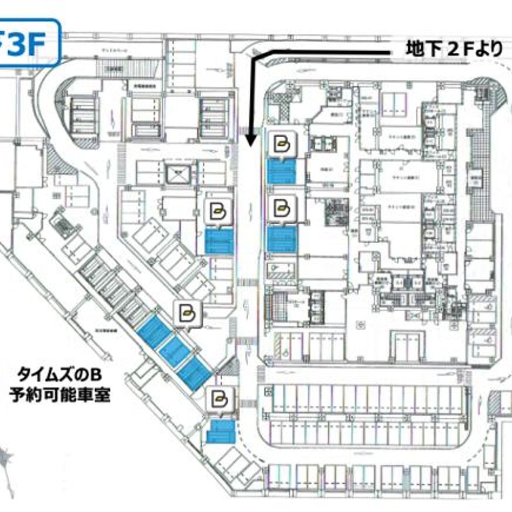 ＪＰタワー・ＫＩＴＴＥ駐車場:1
