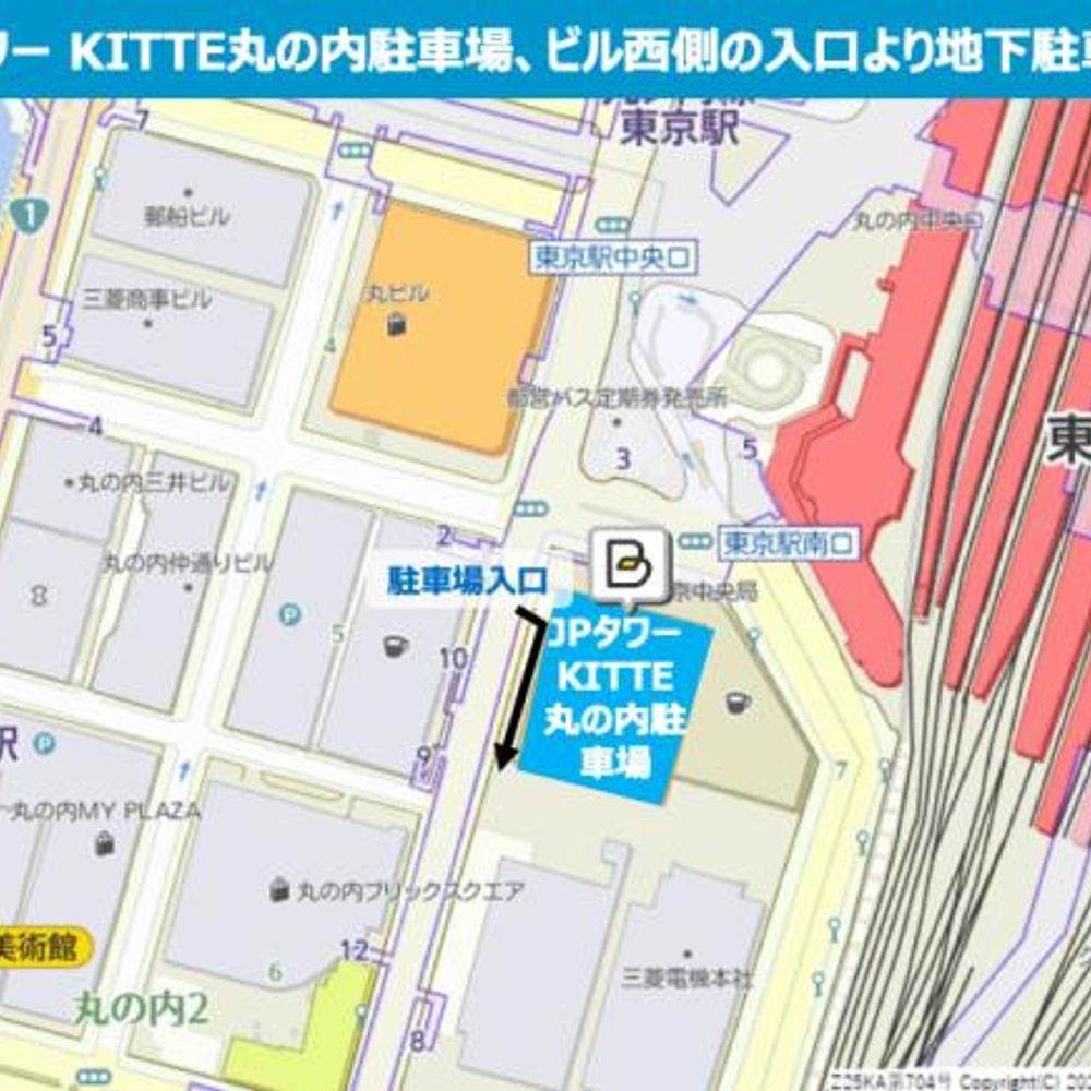 ＪＰタワー・ＫＩＴＴＥ駐車場:3