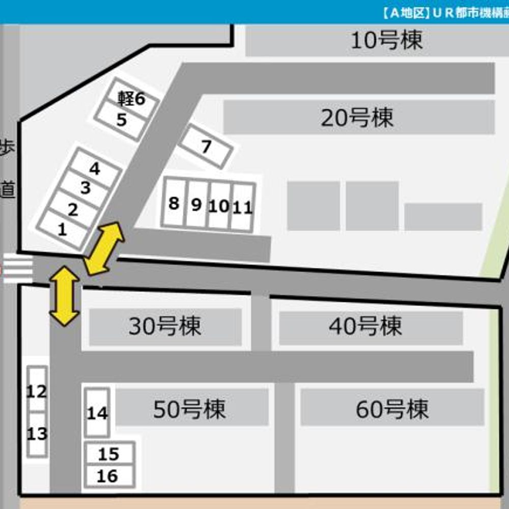 ＵＲ都市機構藤松団地駐車場:1